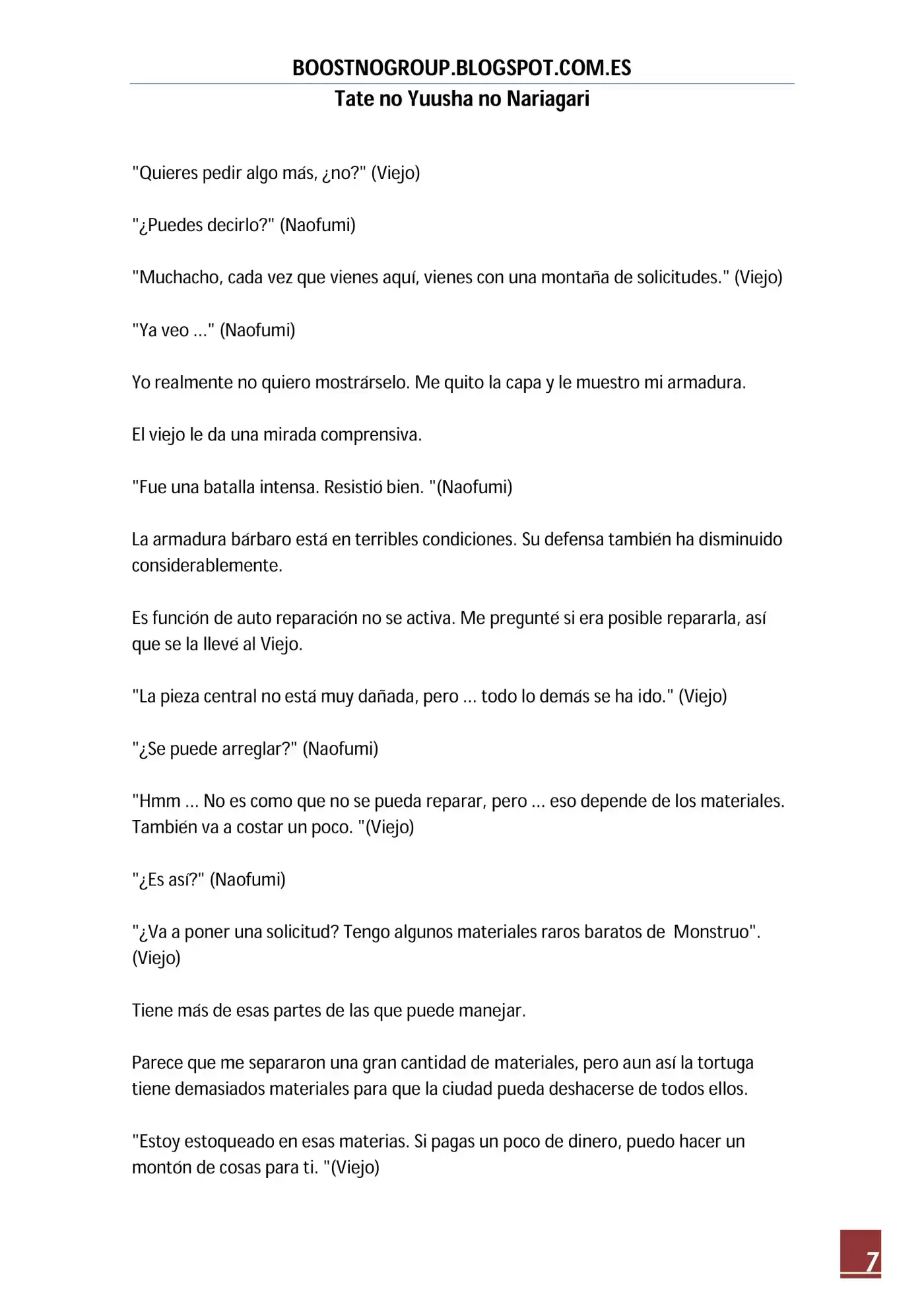 Tate no Yuusha no Nariagari (Novela) (2013) - Capítulo 132 - Página 7 - LectorTMOo
