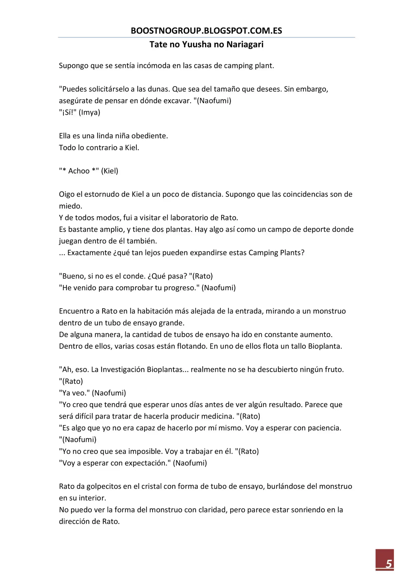 Tate no Yuusha no Nariagari (Novela) (2013) - Capítulo 154 - Página 5 - LectorTMOo