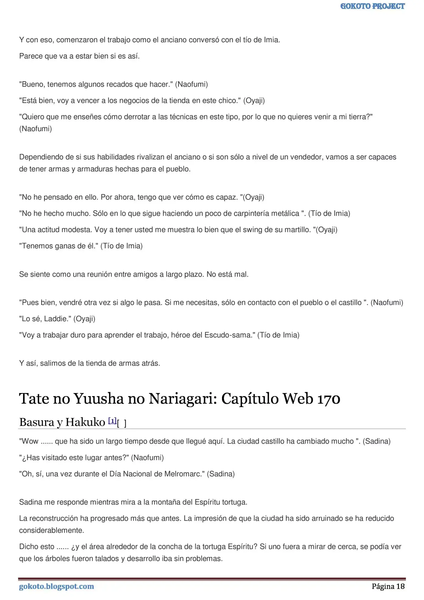Tate no Yuusha no Nariagari (Novela) (2013) - Capítulo 17 - Página 18 - LectorTMOo