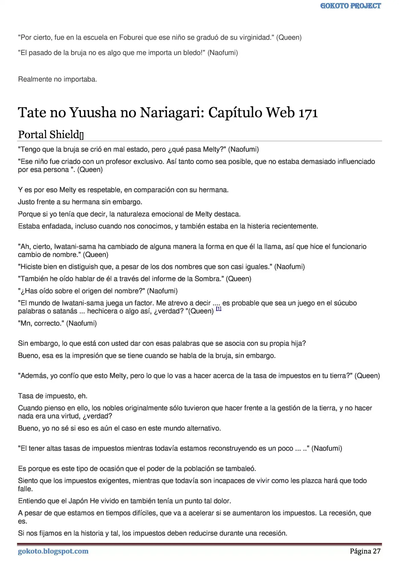 Tate no Yuusha no Nariagari (Novela) (2013) - Capítulo 17 - Página 27 - LectorTMOo