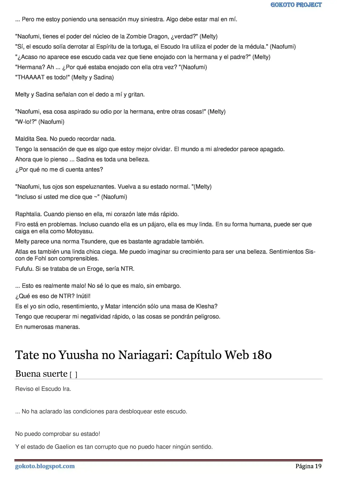 Tate no Yuusha no Nariagari (Novela) (2013) - Capítulo 177 - Página 19 - LectorTMOo