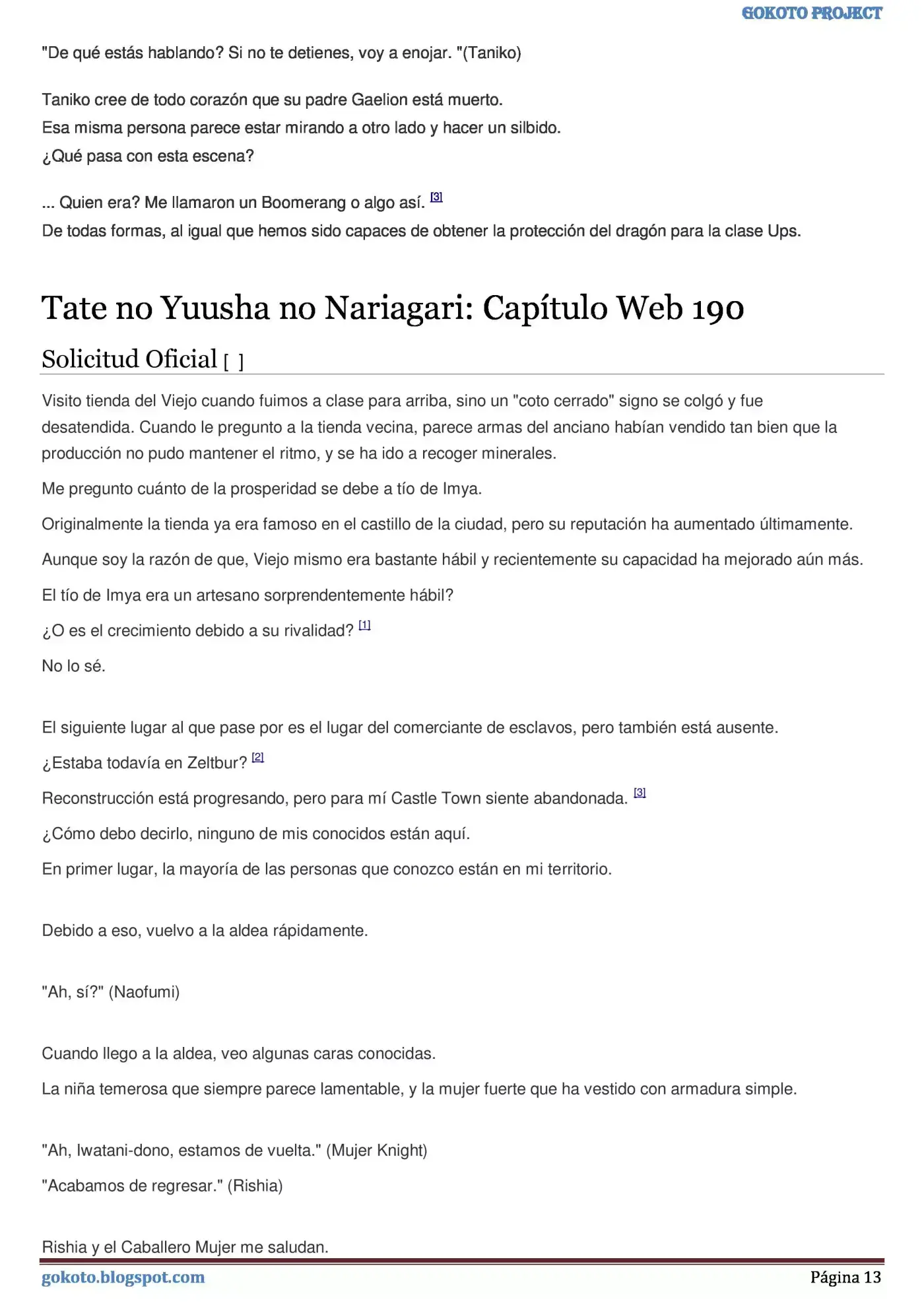 Tate no Yuusha no Nariagari (Novela) (2013) - Capítulo 188 - Página 13 - LectorTMOo