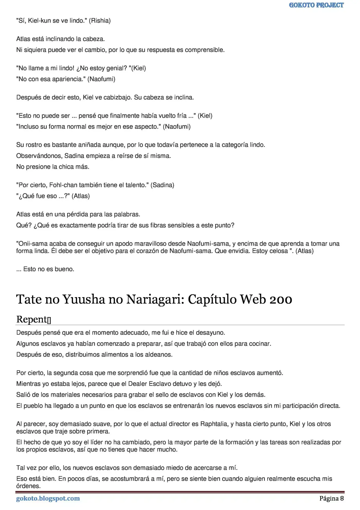 Tate no Yuusha no Nariagari (Novela) (2013) - Capítulo 199 - Página 8 - LectorTMOo