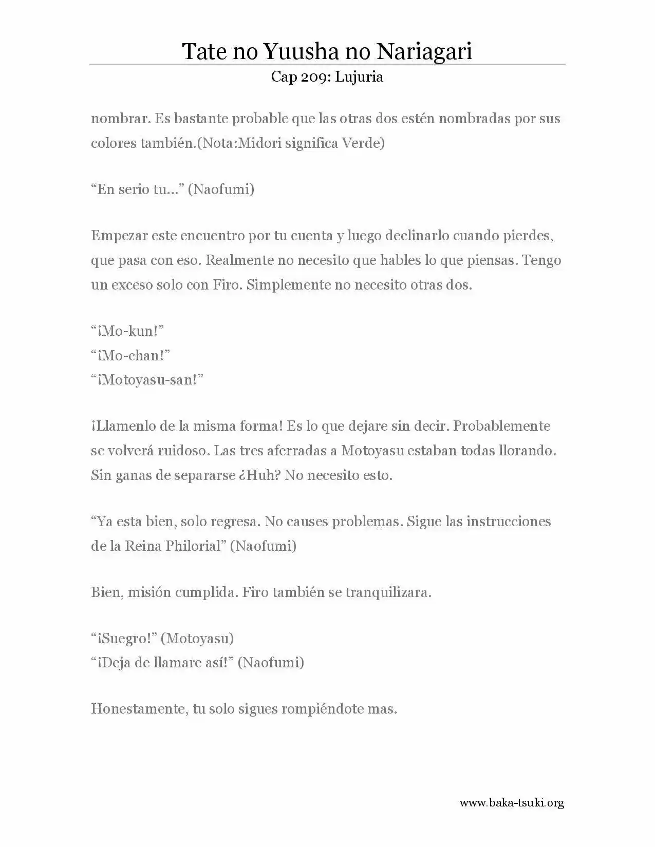 Tate no Yuusha no Nariagari (Novela) (2013) - Capítulo 209 - Página 4 - LectorTMOo