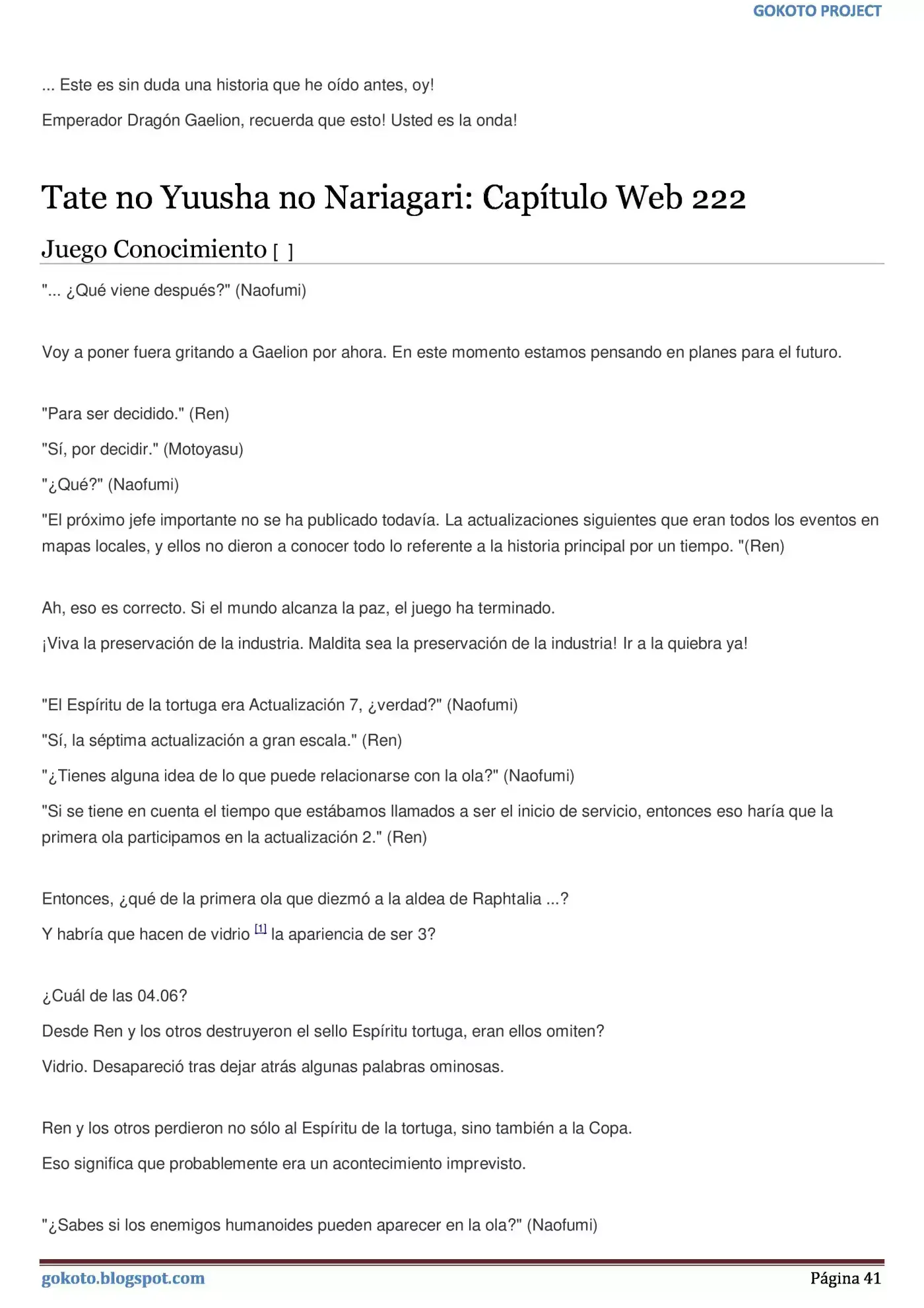 Tate no Yuusha no Nariagari (Novela) (2013) - Capítulo 214 - Página 41 - LectorTMOo