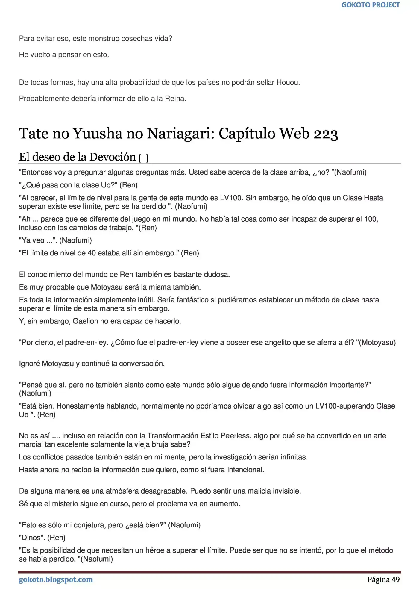 Tate no Yuusha no Nariagari (Novela) (2013) - Capítulo 214 - Página 49 - LectorTMOo