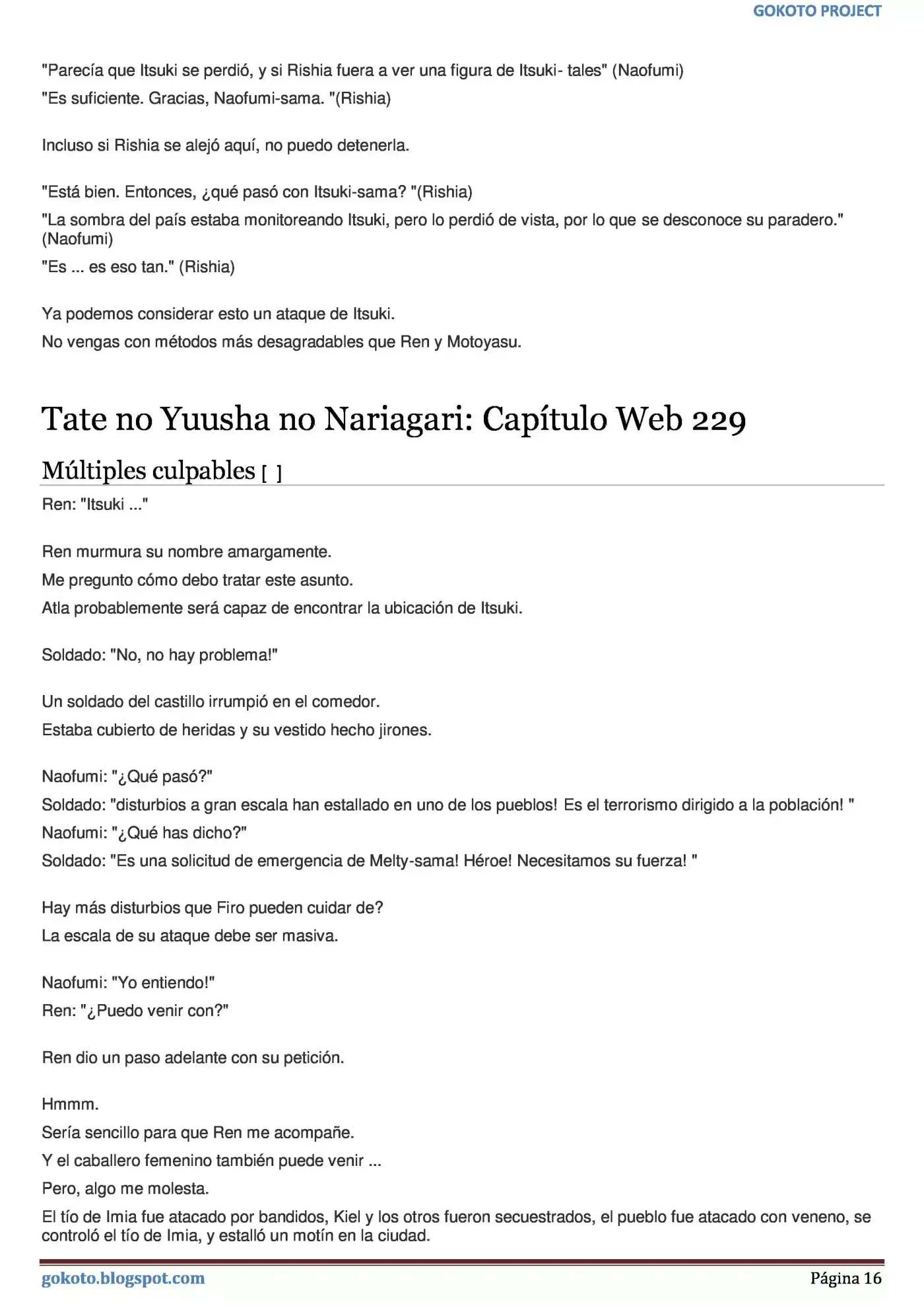 Tate no Yuusha no Nariagari (Novela) (2013) - Capítulo 226 - Página 16 - LectorTMOo