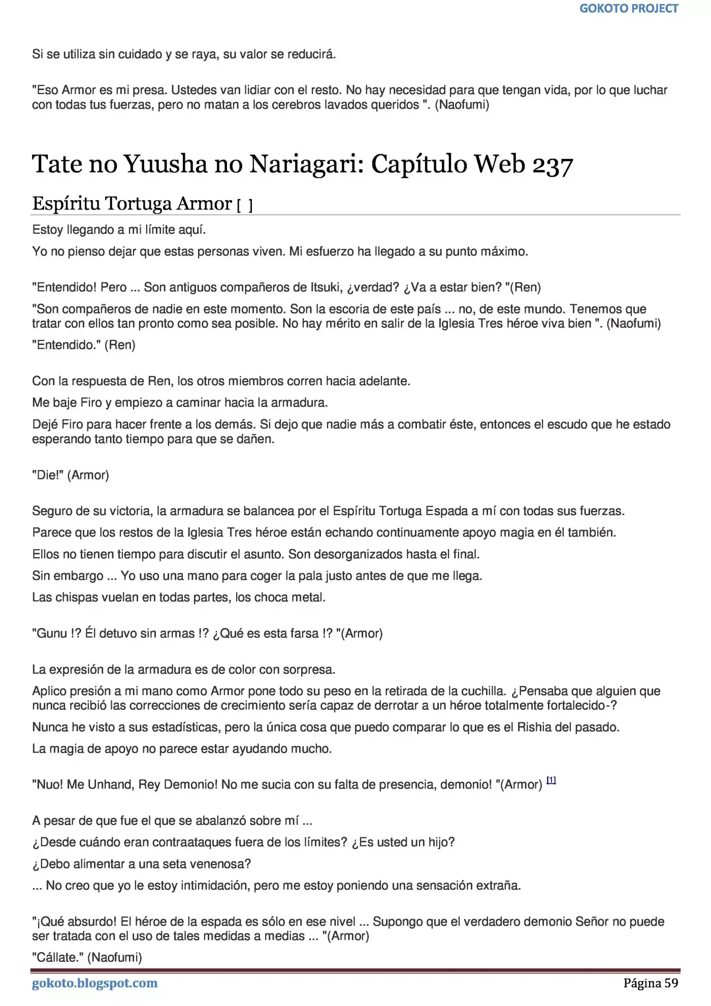 Tate no Yuusha no Nariagari (Novela) (2013) - Capítulo 226 - Página 59 - LectorTMOo