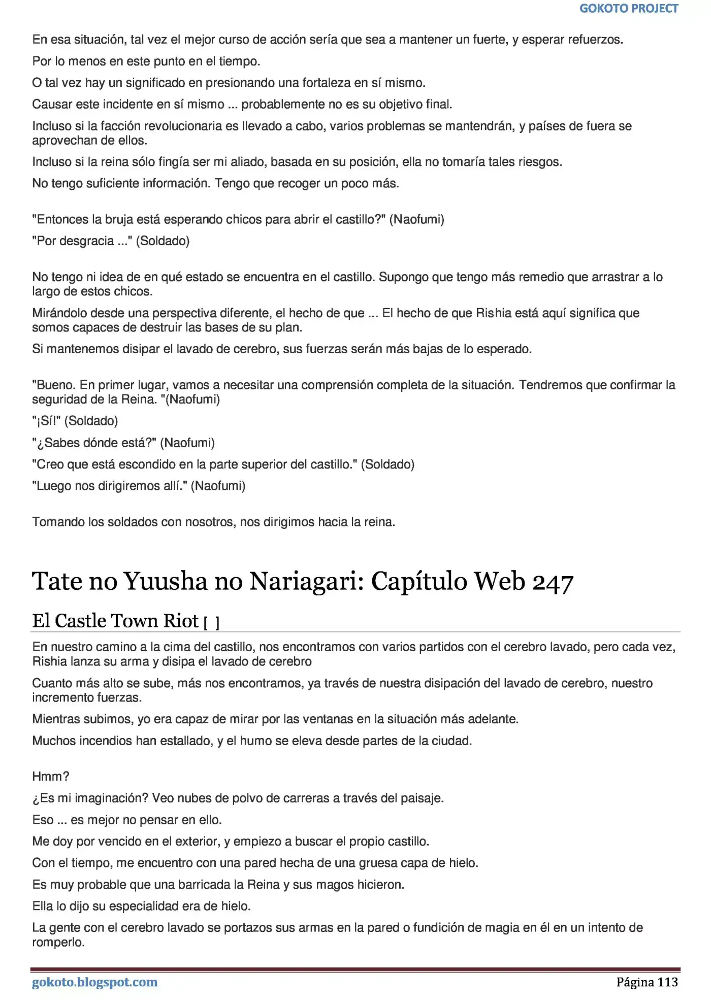 Tate no Yuusha no Nariagari (Novela) (2013) - Capítulo 226 - Página 113 - LectorTMOo