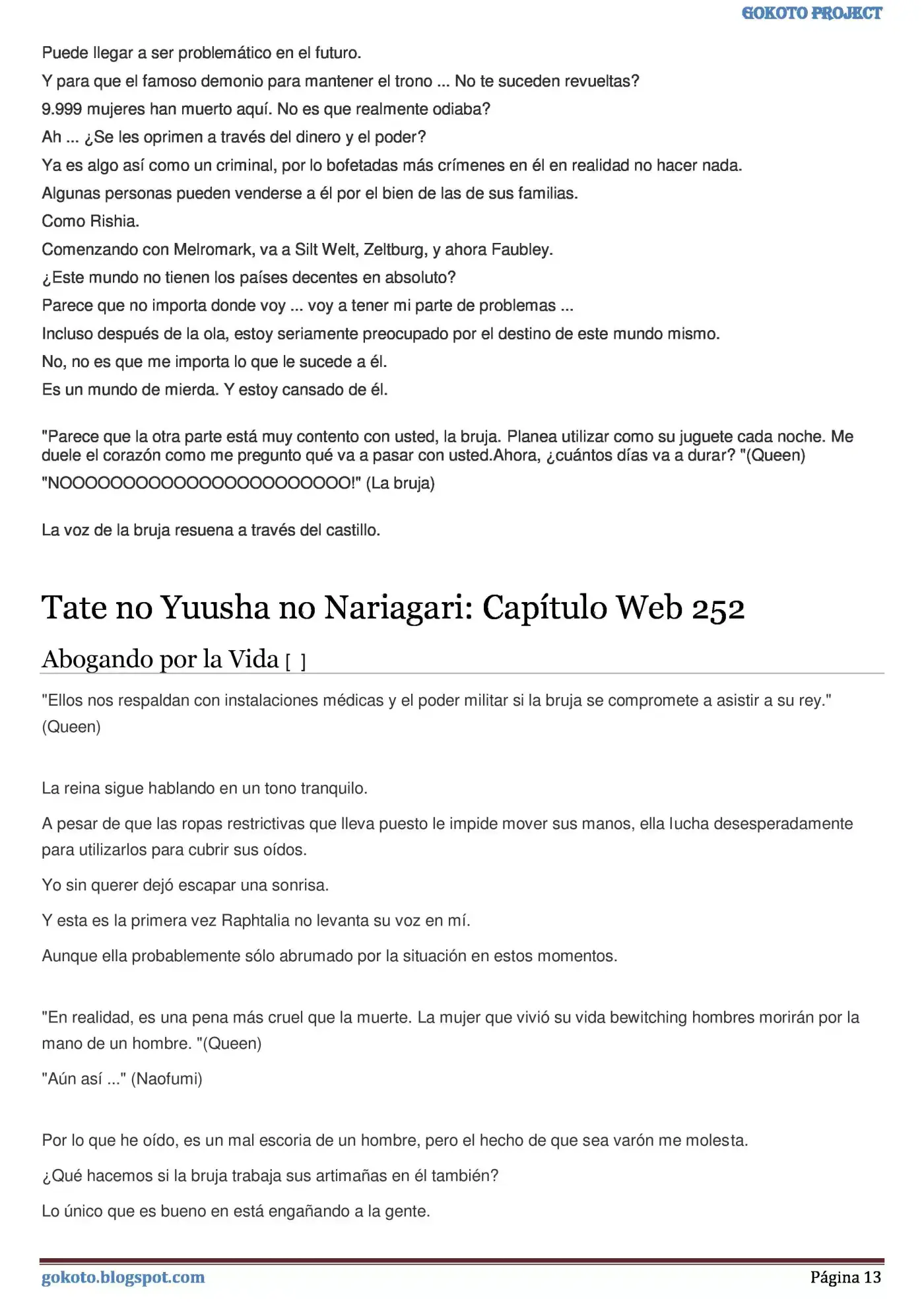 Tate no Yuusha no Nariagari (Novela) (2013) - Capítulo 250 - Página 13 - LectorTMOo