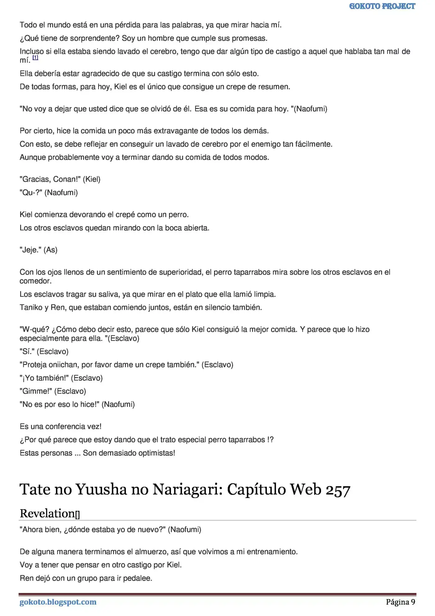 Tate no Yuusha no Nariagari (Novela) (2013) - Capítulo 255 - Página 9 - LectorTMOo