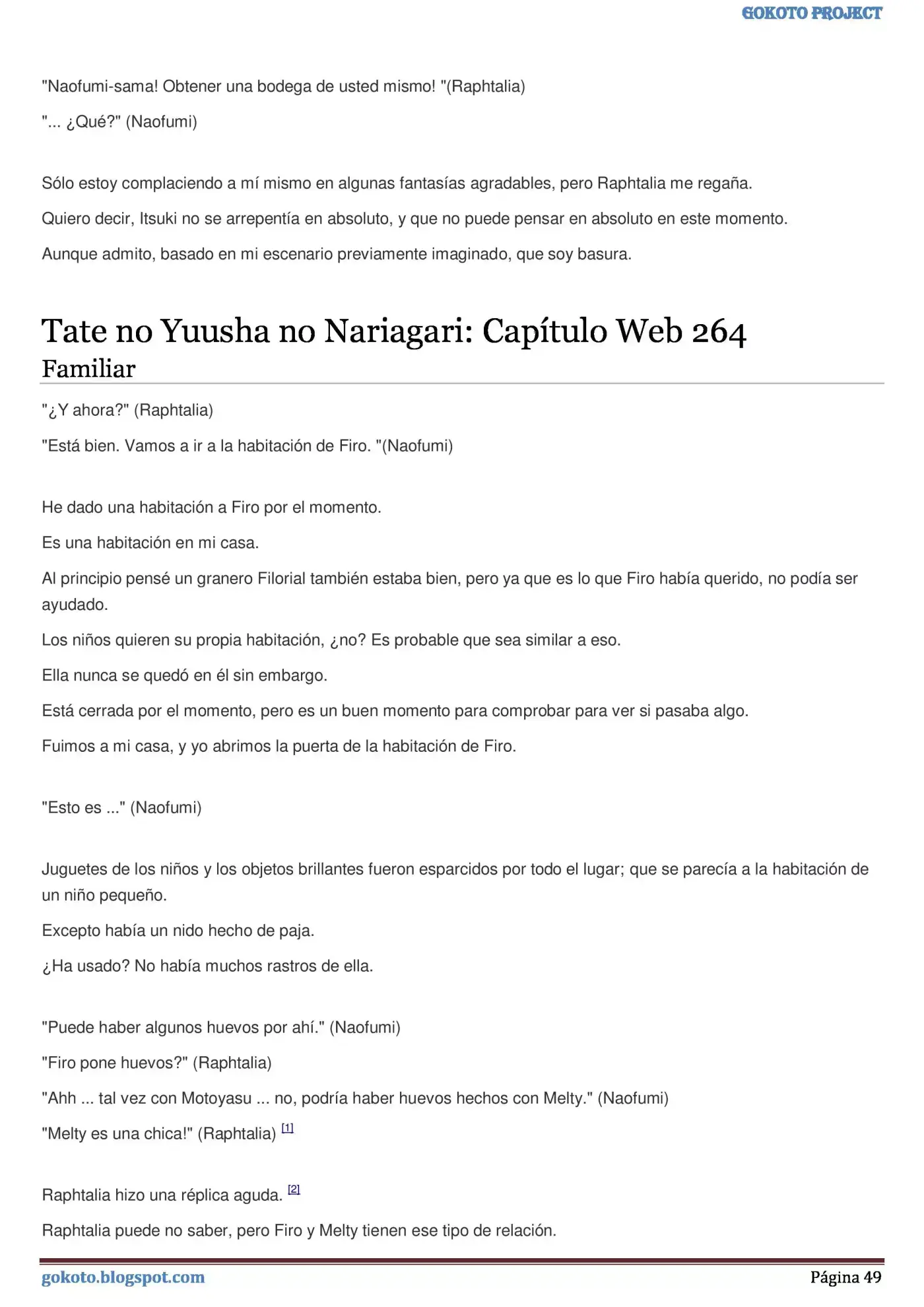Tate no Yuusha no Nariagari (Novela) (2013) - Capítulo 255 - Página 49 - LectorTMOo