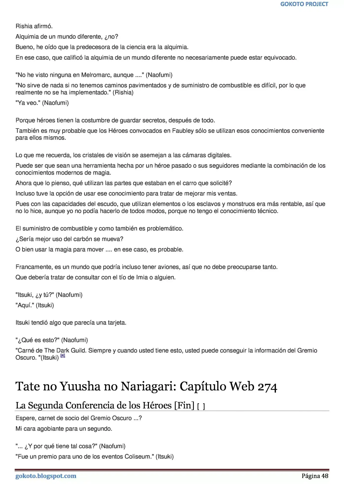 Tate no Yuusha no Nariagari (Novela) (2013) - Capítulo 265 - Página 48 - LectorTMOo