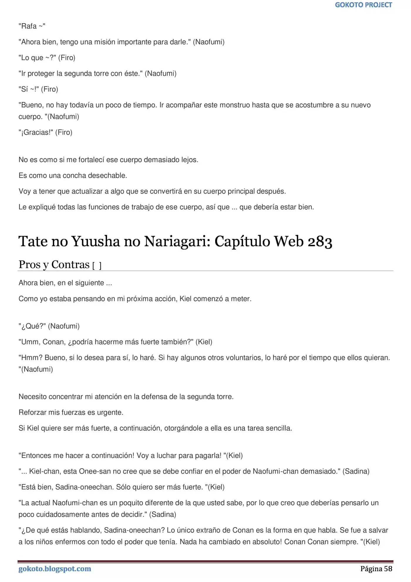 Tate no Yuusha no Nariagari (Novela) (2013) - Capítulo 275 - Página 58 - LectorTMOo