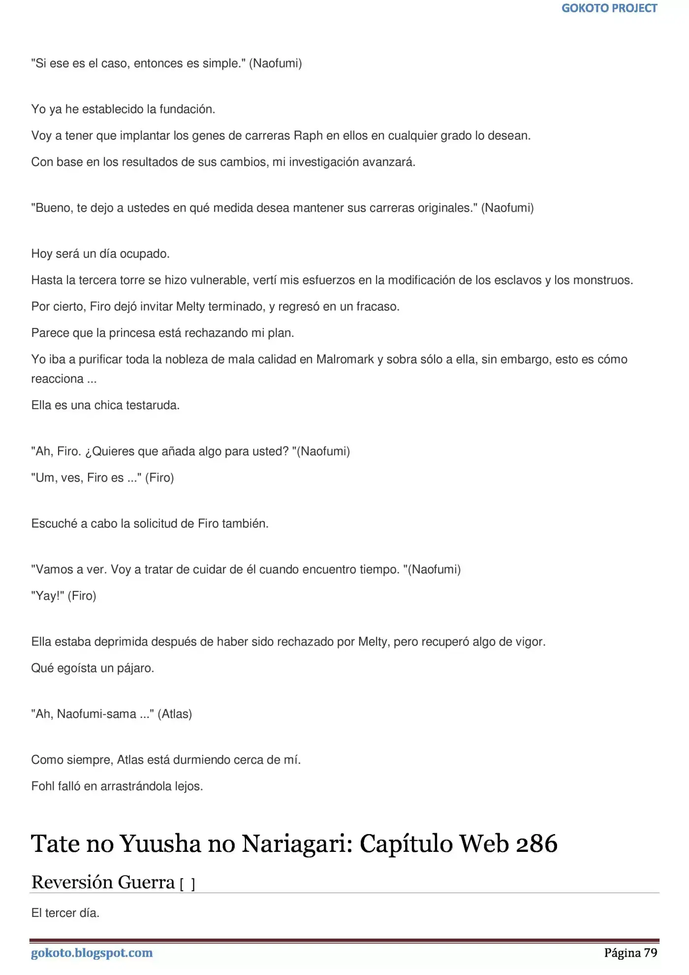 Tate no Yuusha no Nariagari (Novela) (2013) - Capítulo 275 - Página 79 - LectorTMOo