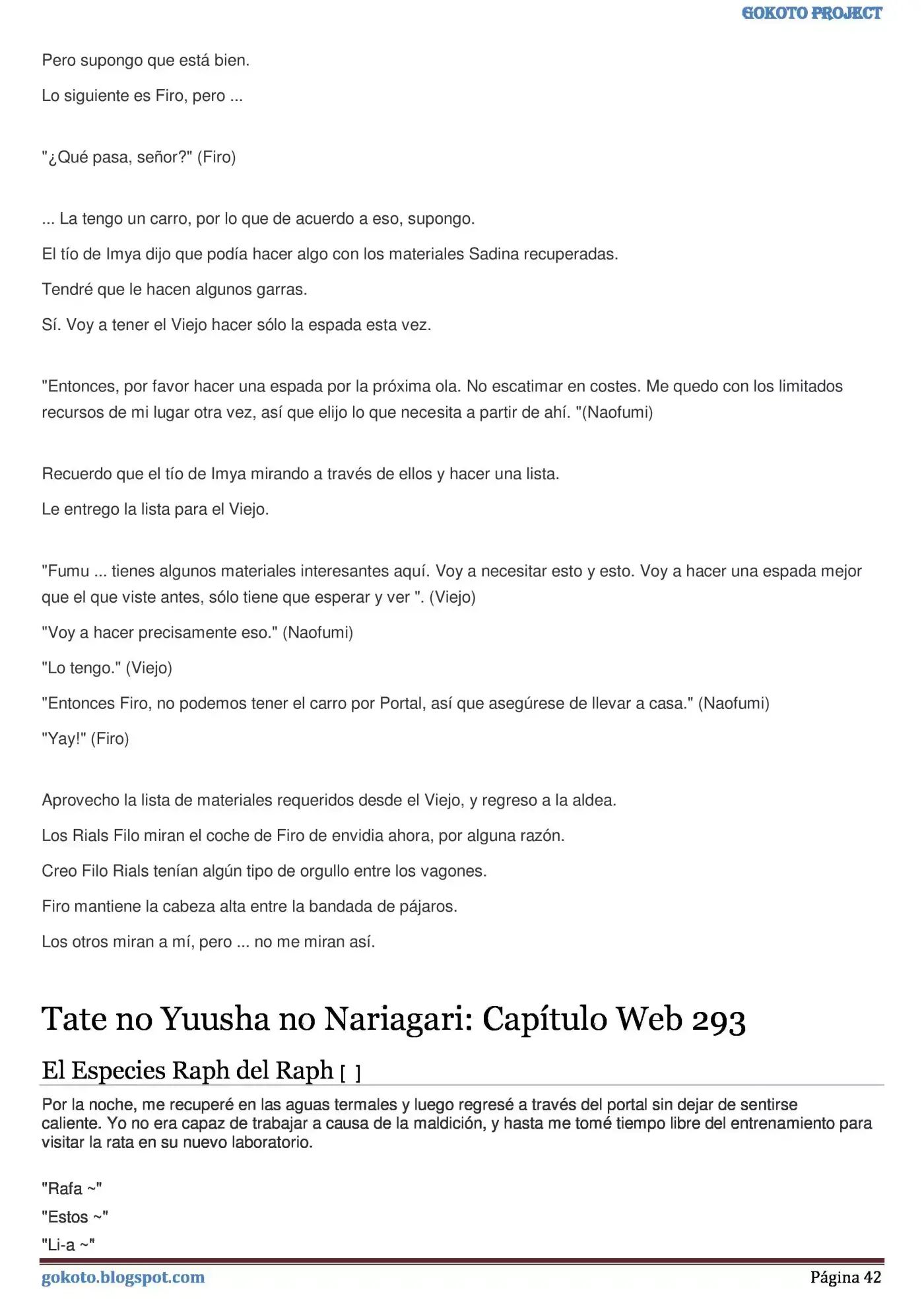 Tate no Yuusha no Nariagari (Novela) (2013) - Capítulo 288 - Página 42 - LectorTMOo