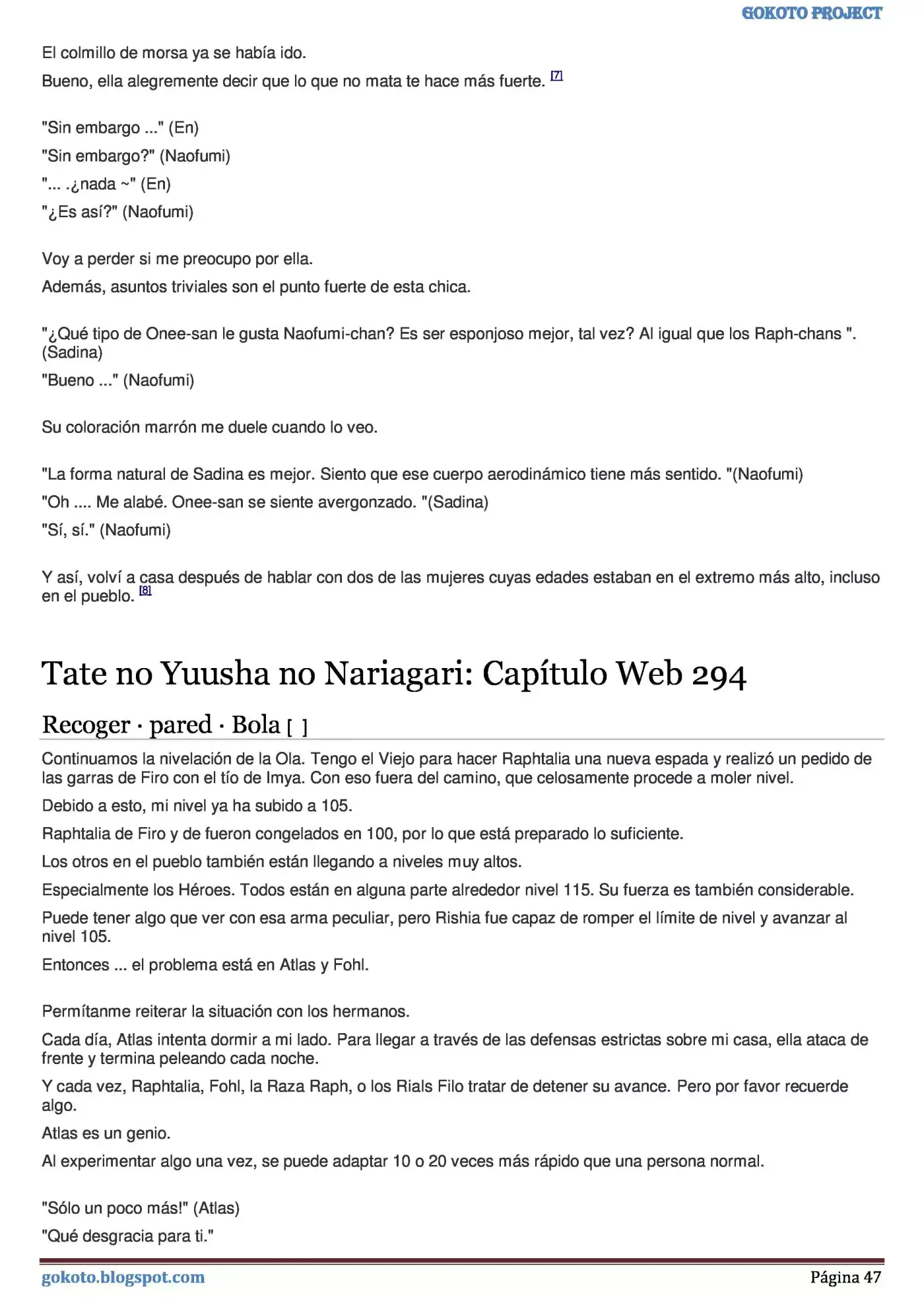 Tate no Yuusha no Nariagari (Novela) (2013) - Capítulo 288 - Página 47 - LectorTMOo