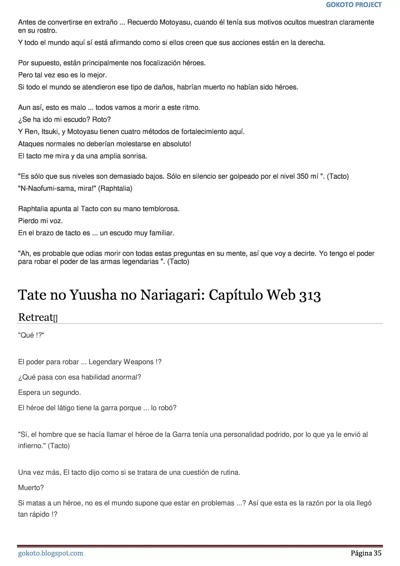 Tate no Yuusha no Nariagari (Novela) (2013) - Capítulo 308 - Página 35 - LectorTMOo