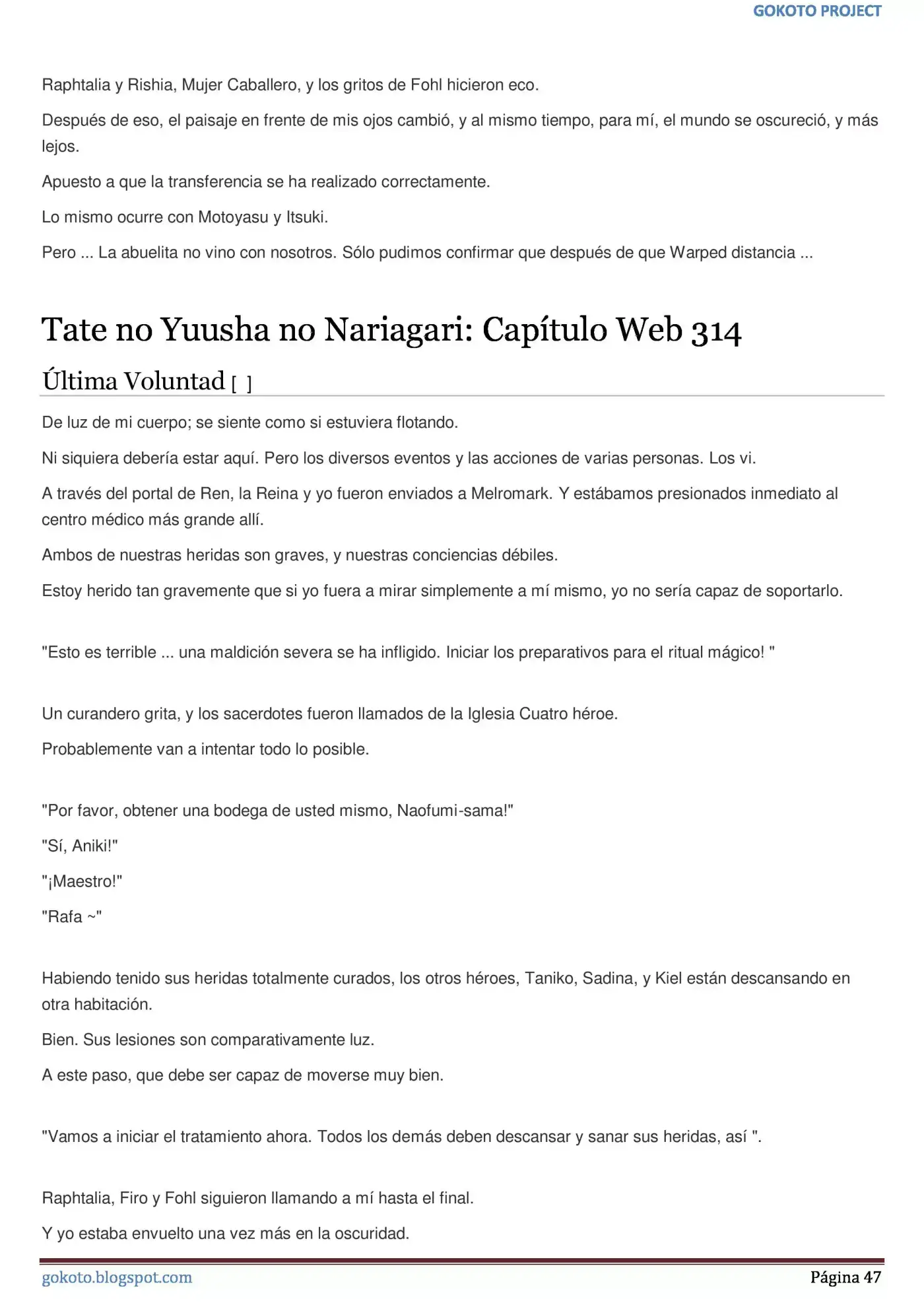 Tate no Yuusha no Nariagari (Novela) (2013) - Capítulo 308 - Página 47 - LectorTMOo