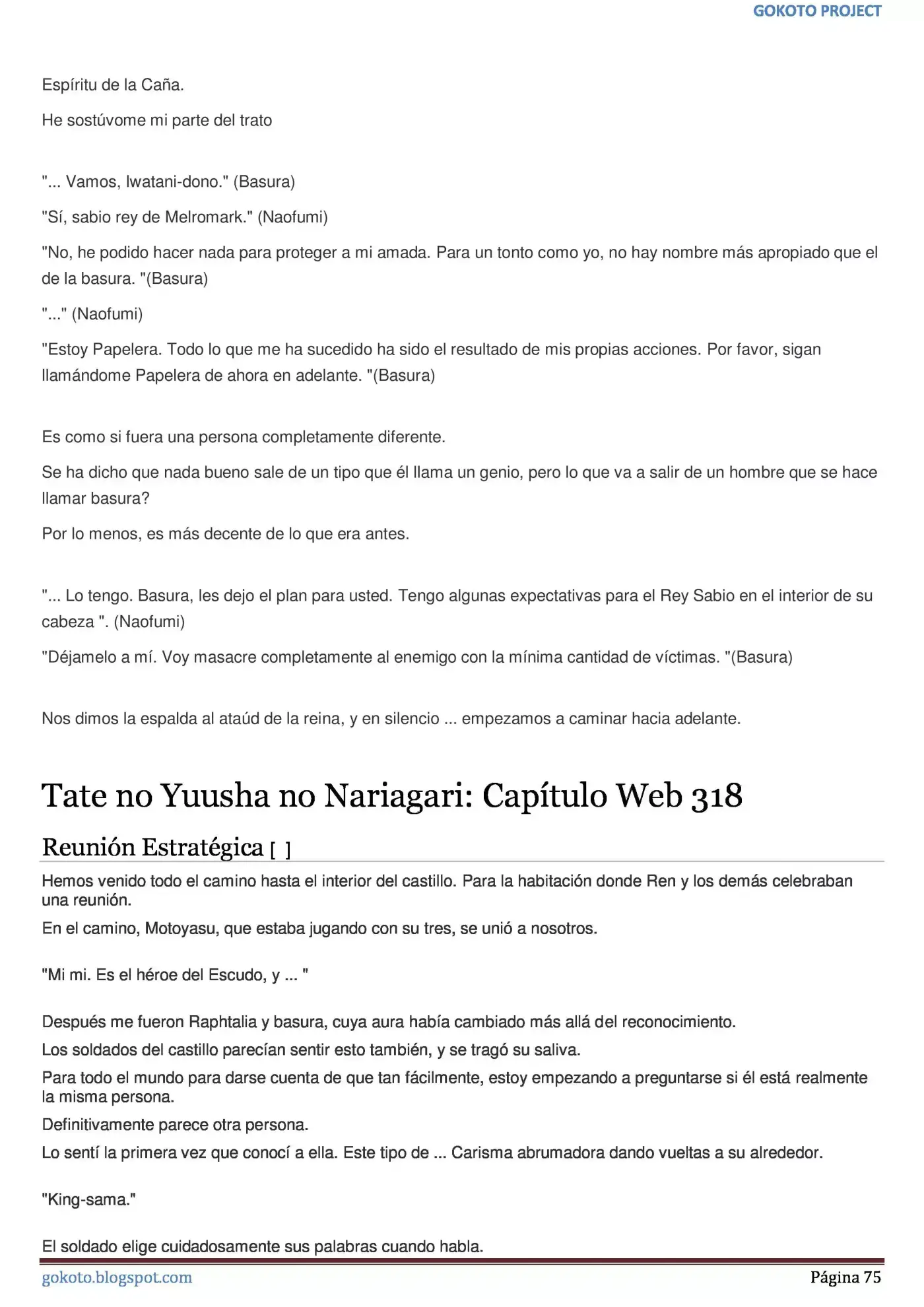 Tate no Yuusha no Nariagari (Novela) (2013) - Capítulo 308 - Página 75 - LectorTMOo
