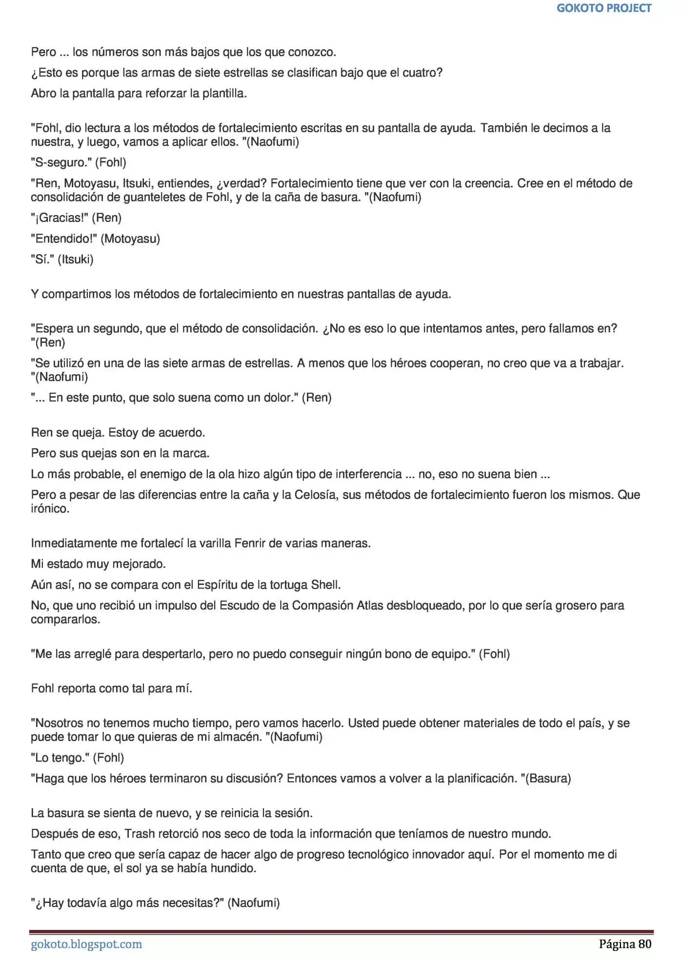 Tate no Yuusha no Nariagari (Novela) (2013) - Capítulo 308 - Página 80 - LectorTMOo