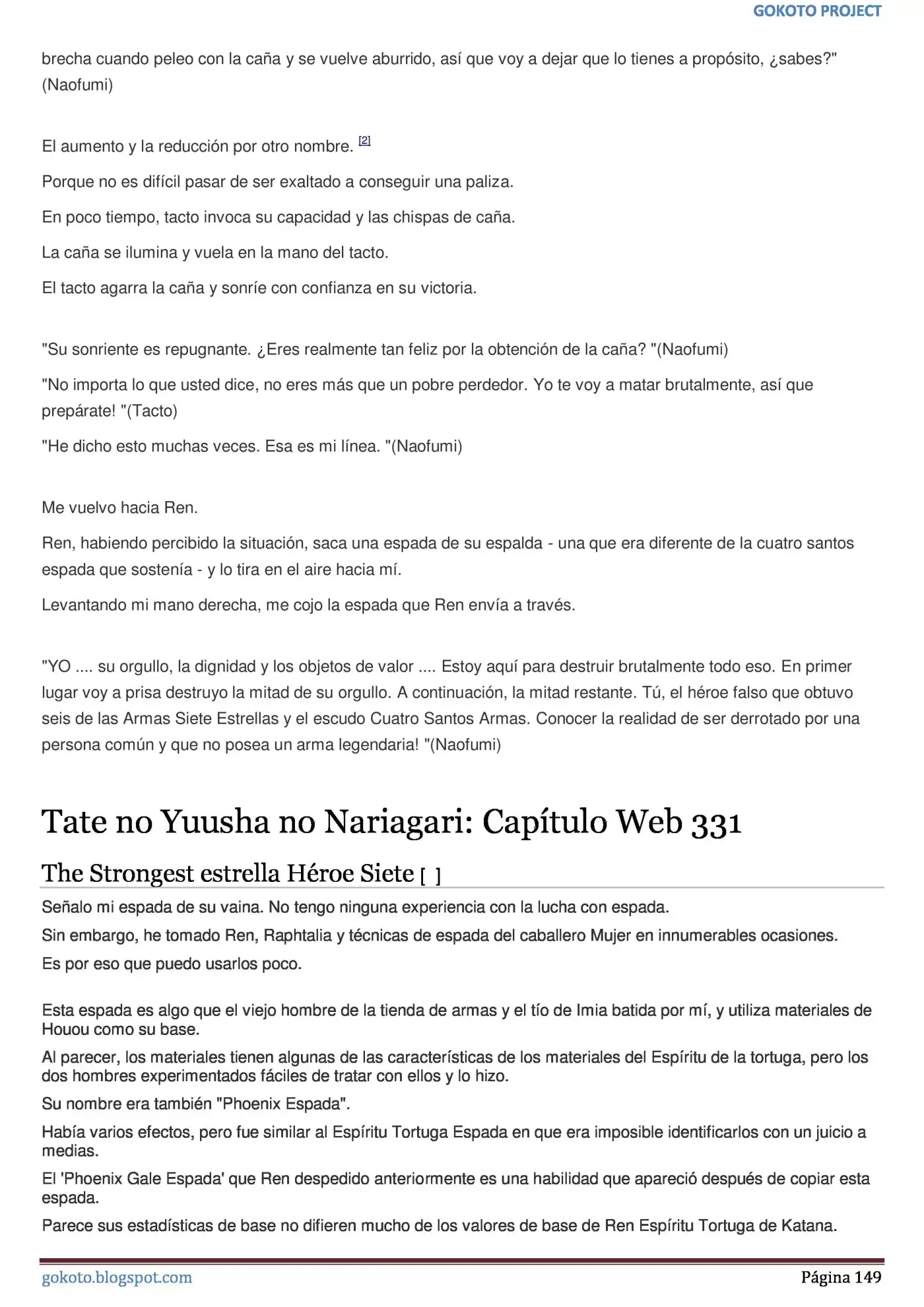 Tate no Yuusha no Nariagari (Novela) (2013) - Capítulo 308 - Página 149 - LectorTMOo