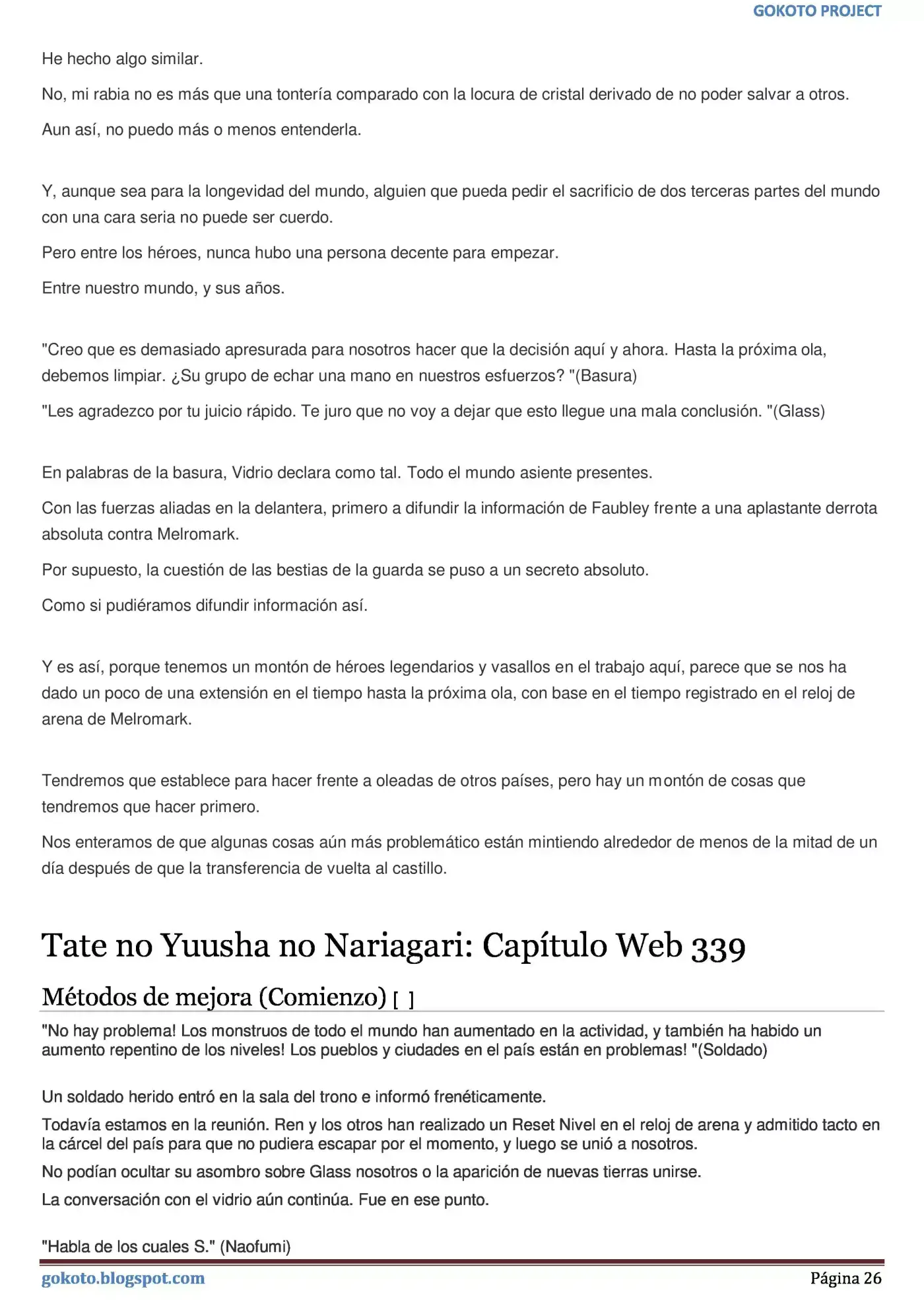 Tate no Yuusha no Nariagari (Novela) (2013) - Capítulo 334 - Página 26 - LectorTMOo