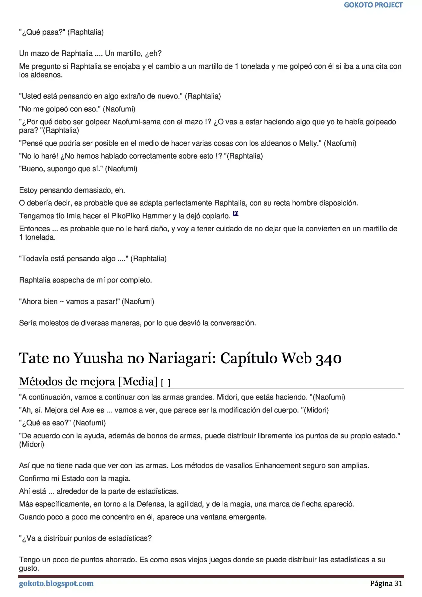 Tate no Yuusha no Nariagari (Novela) (2013) - Capítulo 334 - Página 31 - LectorTMOo