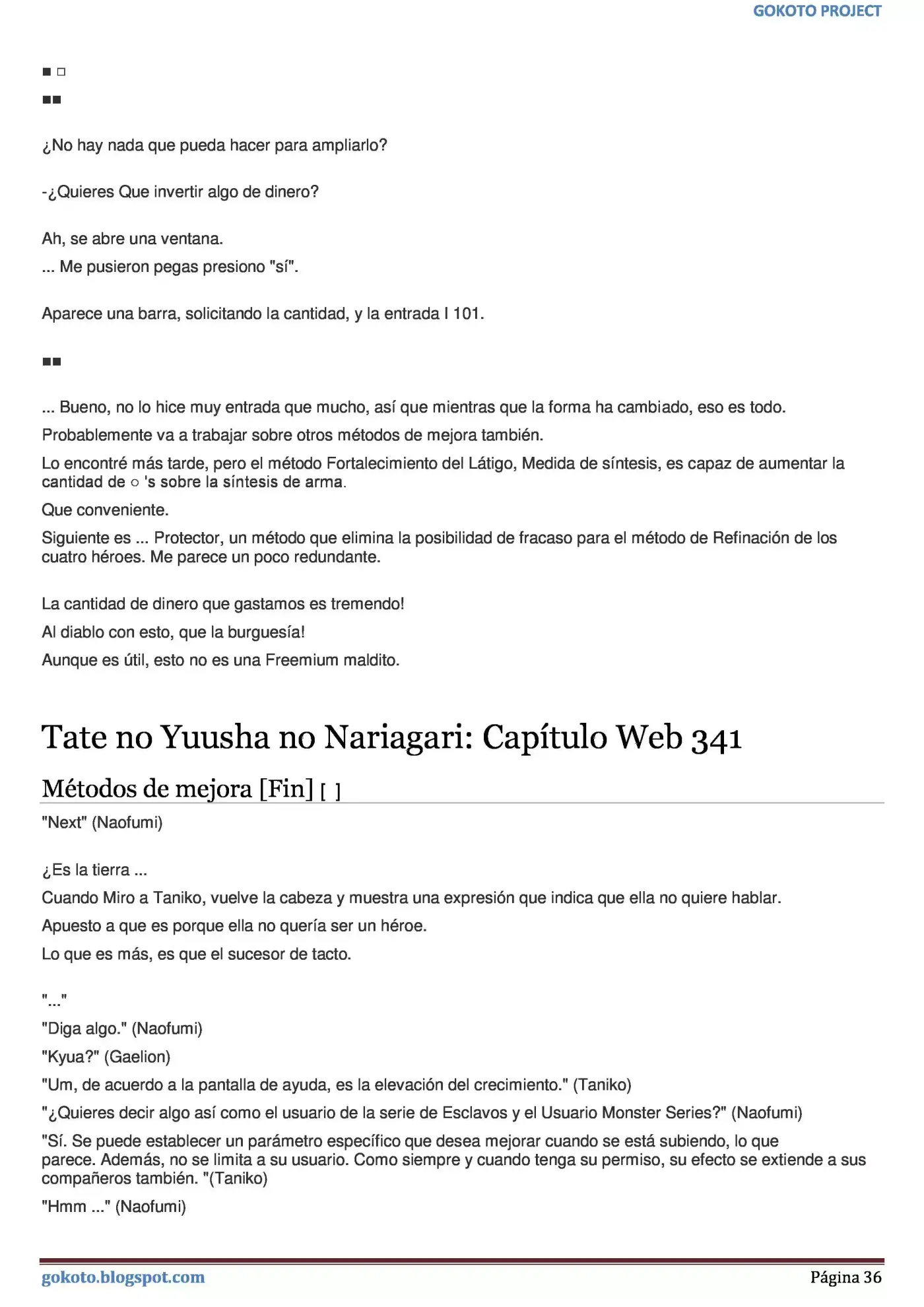 Tate no Yuusha no Nariagari (Novela) (2013) - Capítulo 334 - Página 36 - LectorTMOo