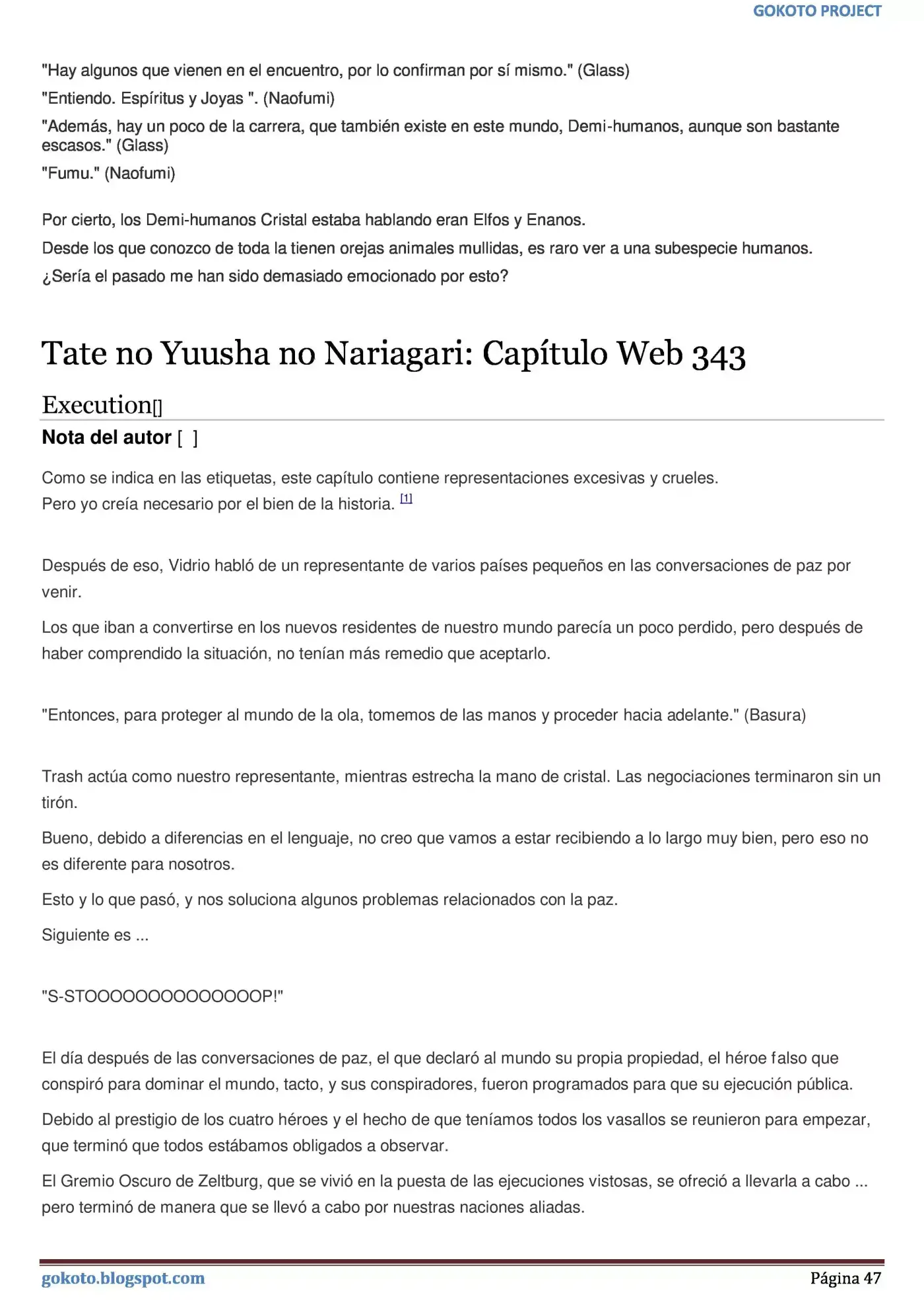 Tate no Yuusha no Nariagari (Novela) (2013) - Capítulo 334 - Página 47 - LectorTMOo