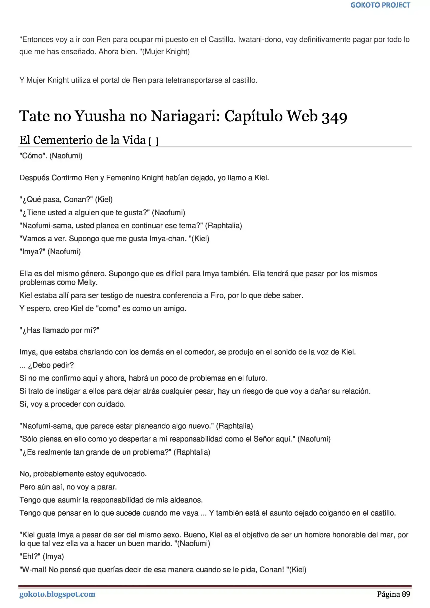 Tate no Yuusha no Nariagari (Novela) (2013) - Capítulo 334 - Página 89 - LectorTMOo