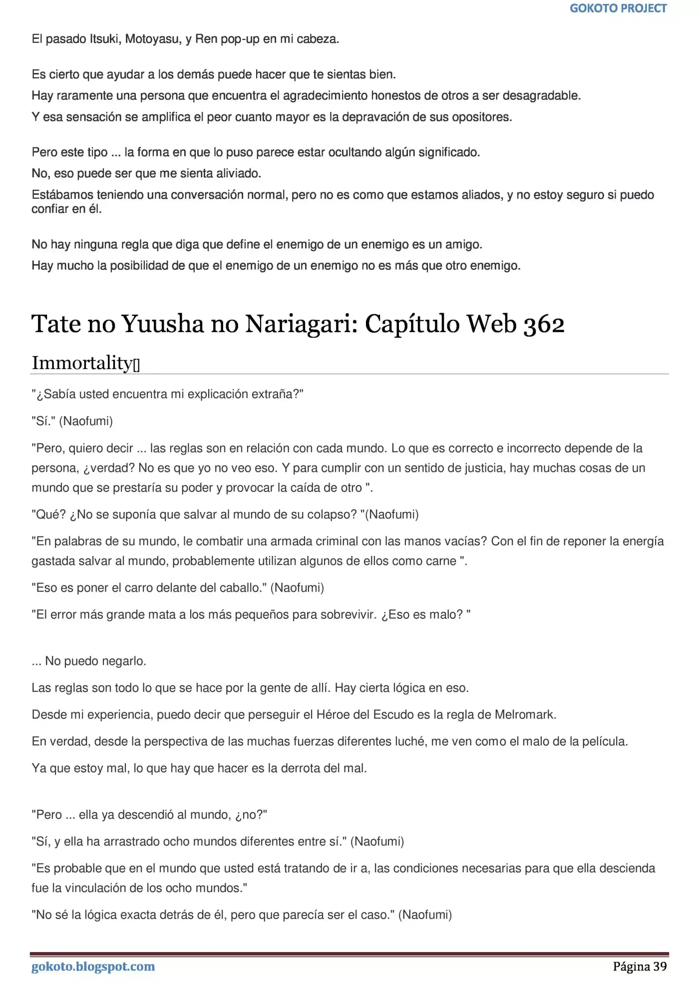 Tate no Yuusha no Nariagari (Novela) (2013) - Capítulo 357 - Página 39 - LectorTMOo
