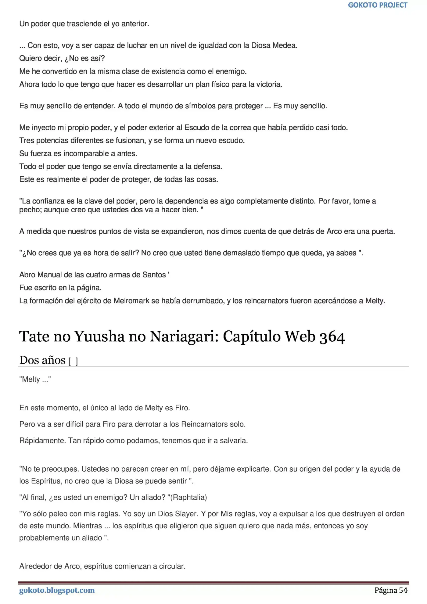 Tate no Yuusha no Nariagari (Novela) (2013) - Capítulo 357 - Página 54 - LectorTMOo