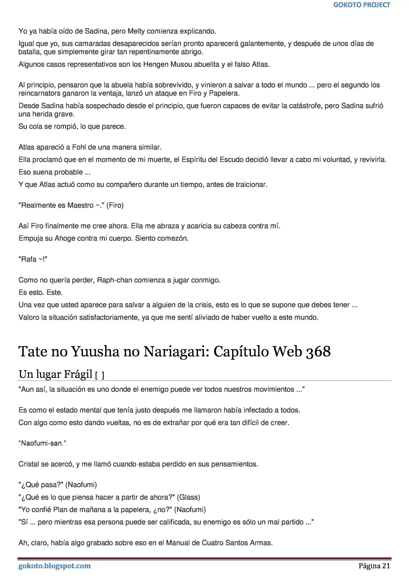 Tate no Yuusha no Nariagari (Novela) (2013) - Capítulo 365 - Página 21 - LectorTMOo