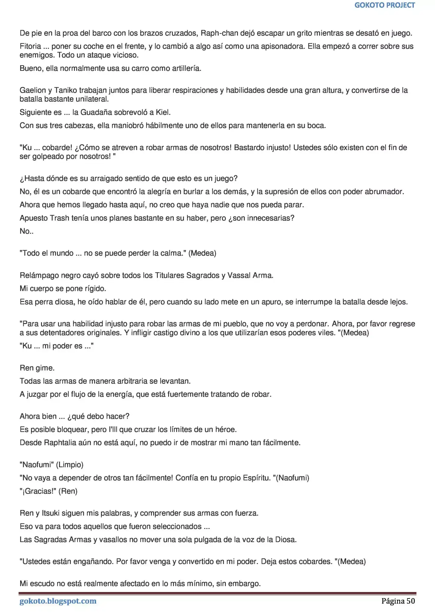 Tate no Yuusha no Nariagari (Novela) (2013) - Capítulo 365 - Página 50 - LectorTMOo