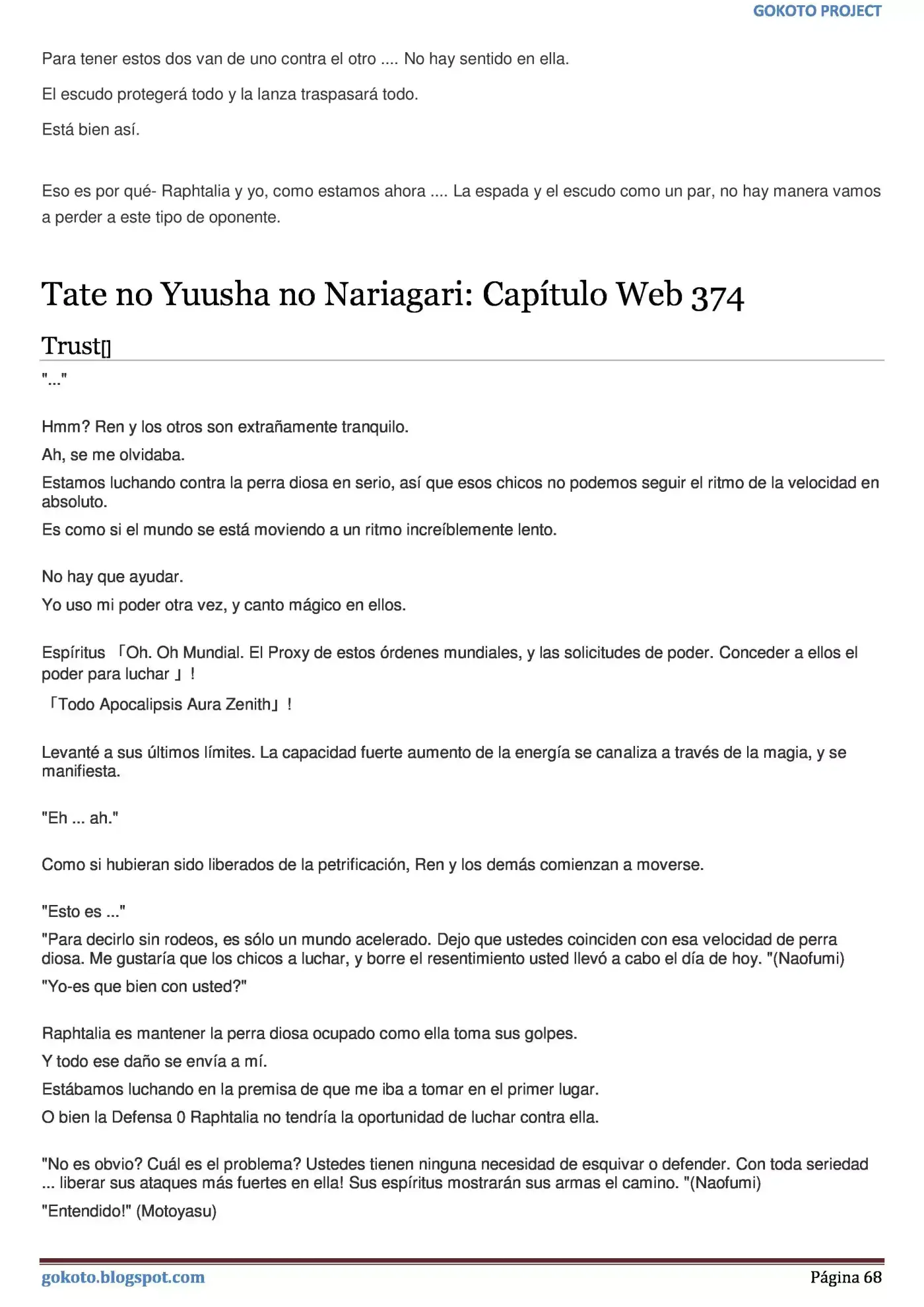 Tate no Yuusha no Nariagari (Novela) (2013) - Capítulo 365 - Página 68 - LectorTMOo