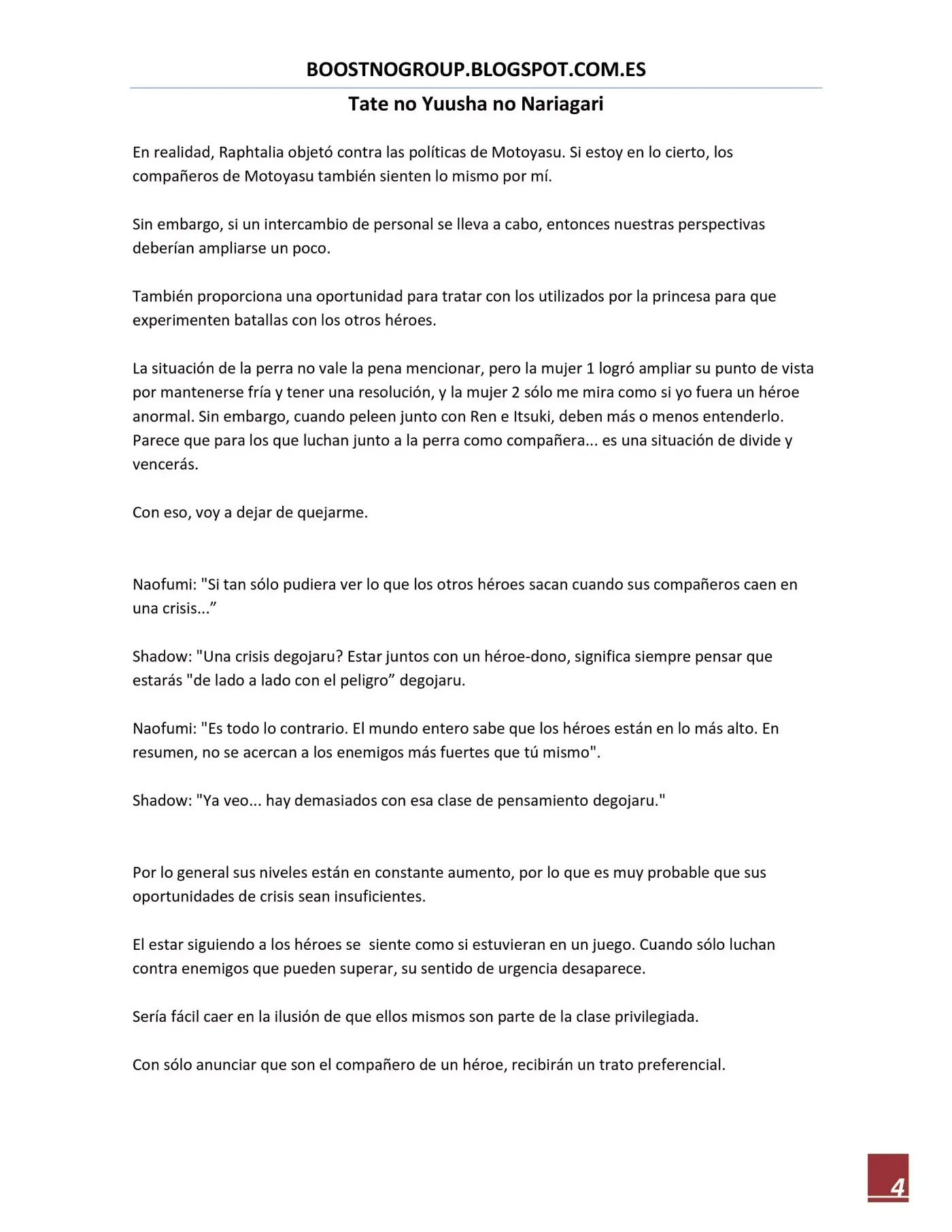 Tate no Yuusha no Nariagari (Novela) (2013) - Capítulo 90 - Página 4 - LectorTMOo