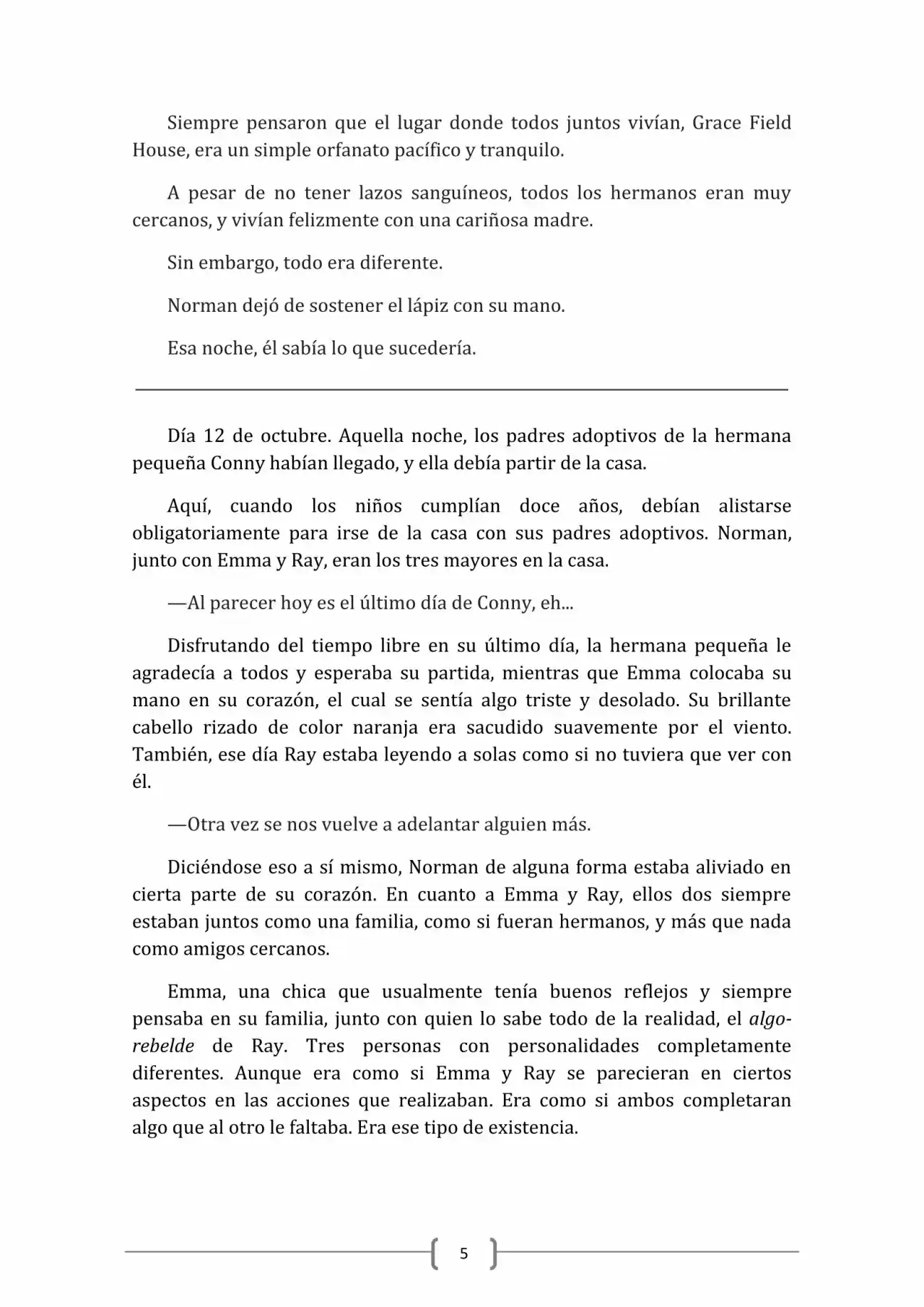 The Promised Neverland: Norman Kara no Tegami (2018) - Capítulo  - Página 5 - LectorTMOo