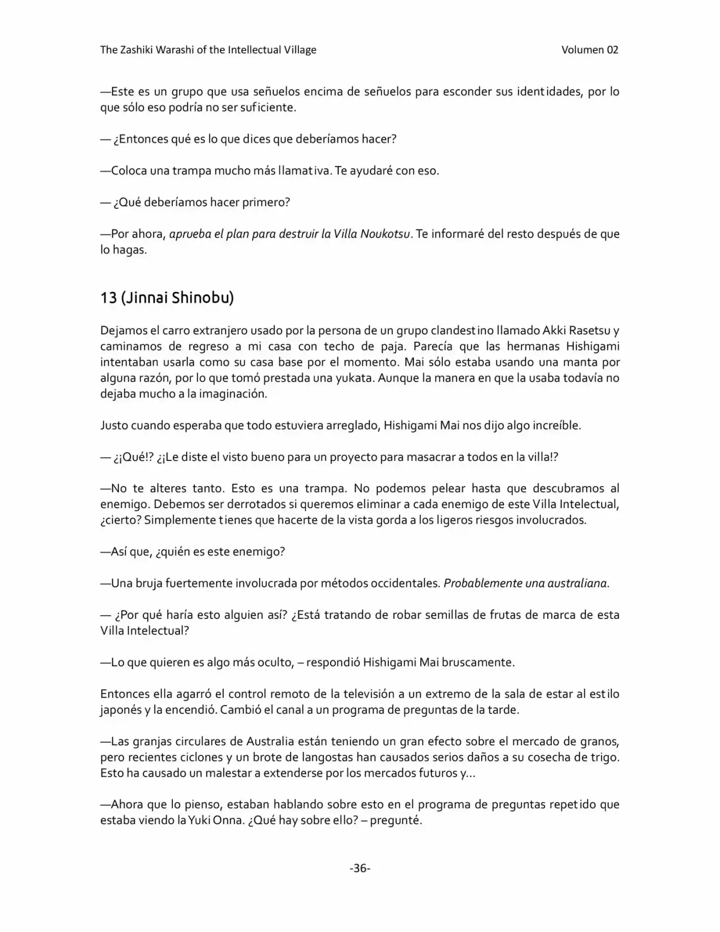 The Zashiki Warashi Of Intellectual Village (2012) - Capítulo 8 - Página 36 - LectorTMOo
