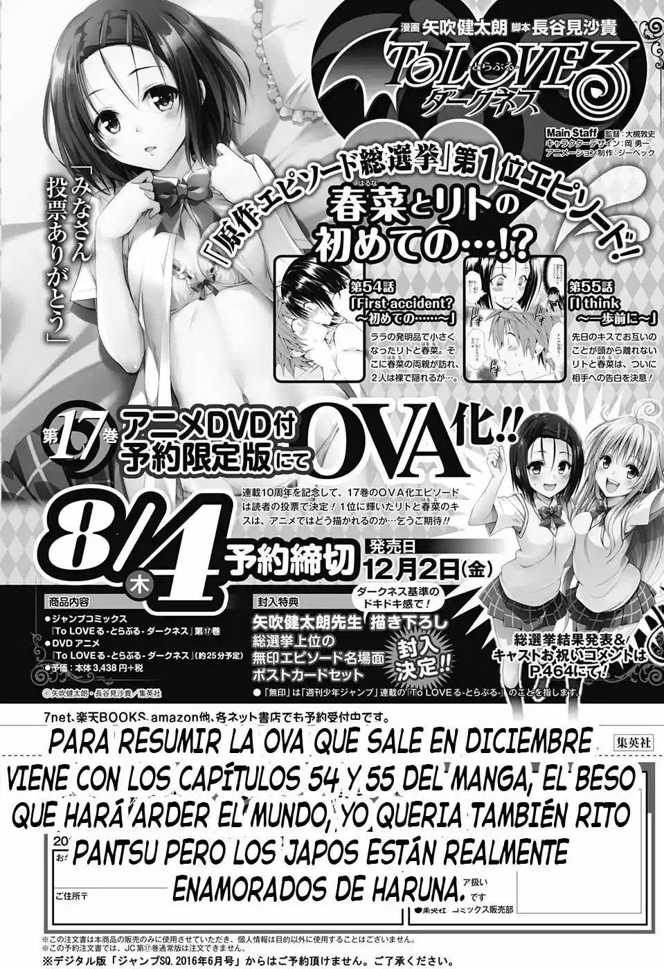To LOVE-Ru Darkness (2010) - Capítulo 67 - Página 44 - LectorTMOo