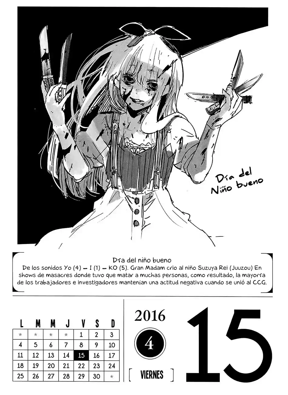 Tokyo Ghoul Calendario 2016 (2016) - Capítulo 4 - Página 17 - LectorTMOo