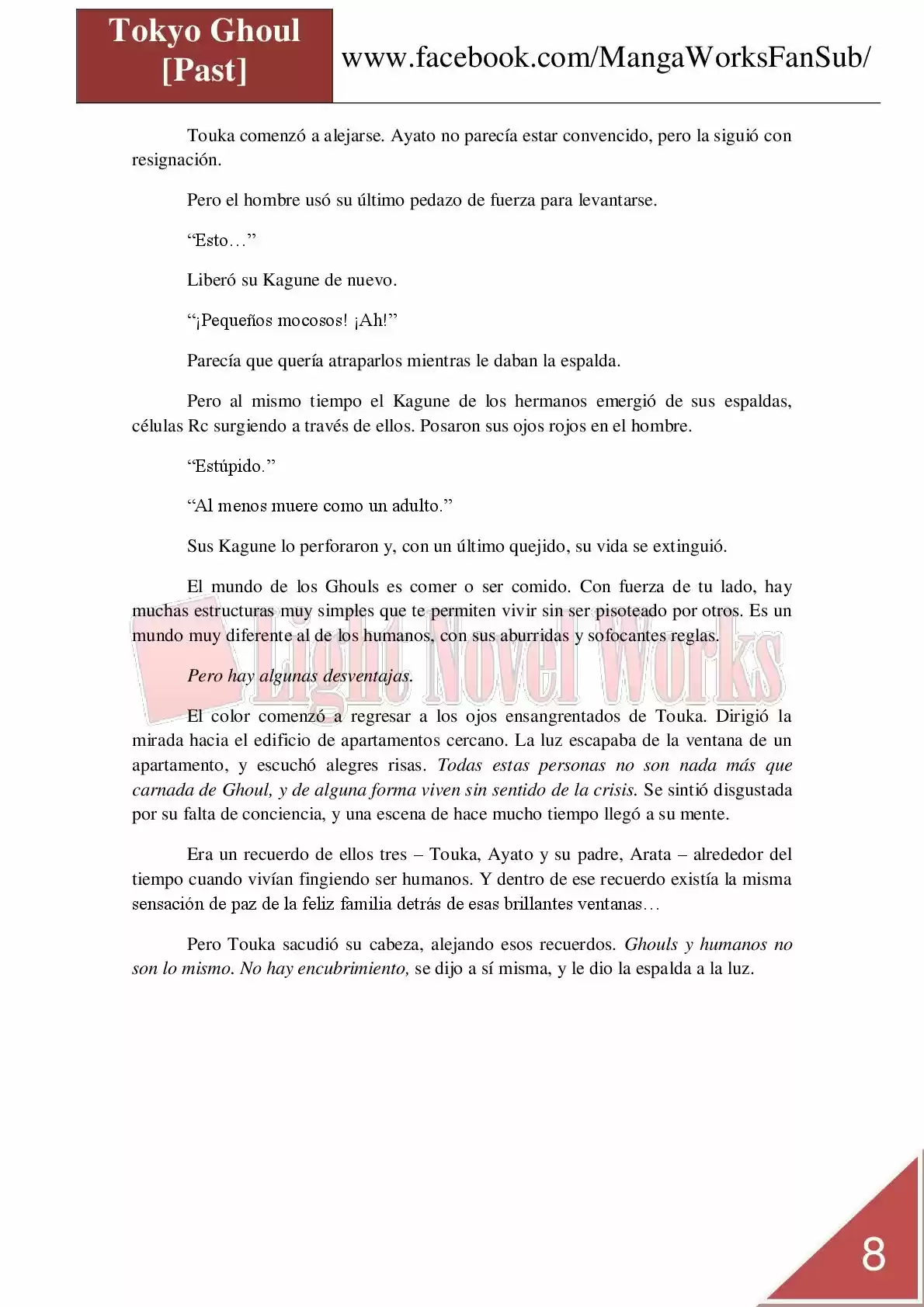 Tokyo Ghoul (Novela) (2013) - Capítulo 12 - Página 8 - LectorTMOo