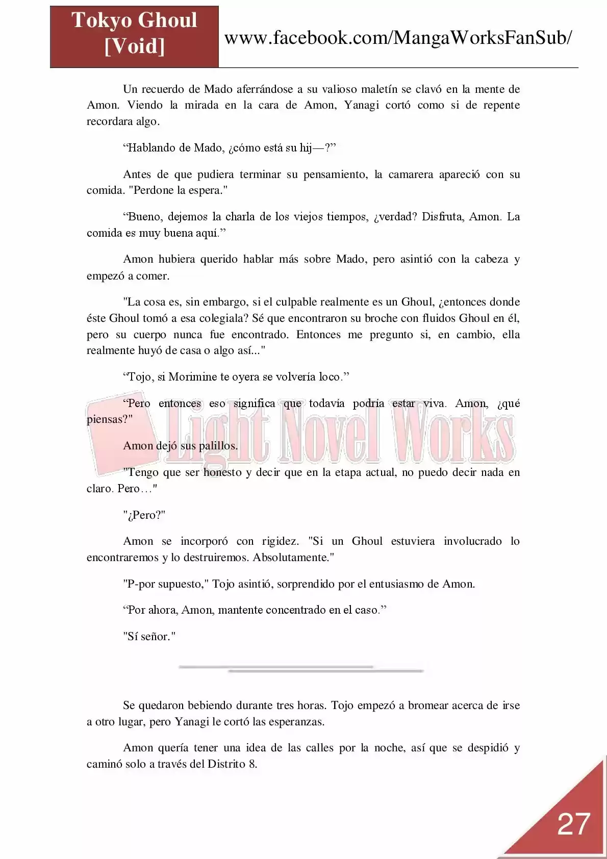 Tokyo Ghoul (Novela) (2013) - Capítulo 7 - Página 27 - LectorTMOo