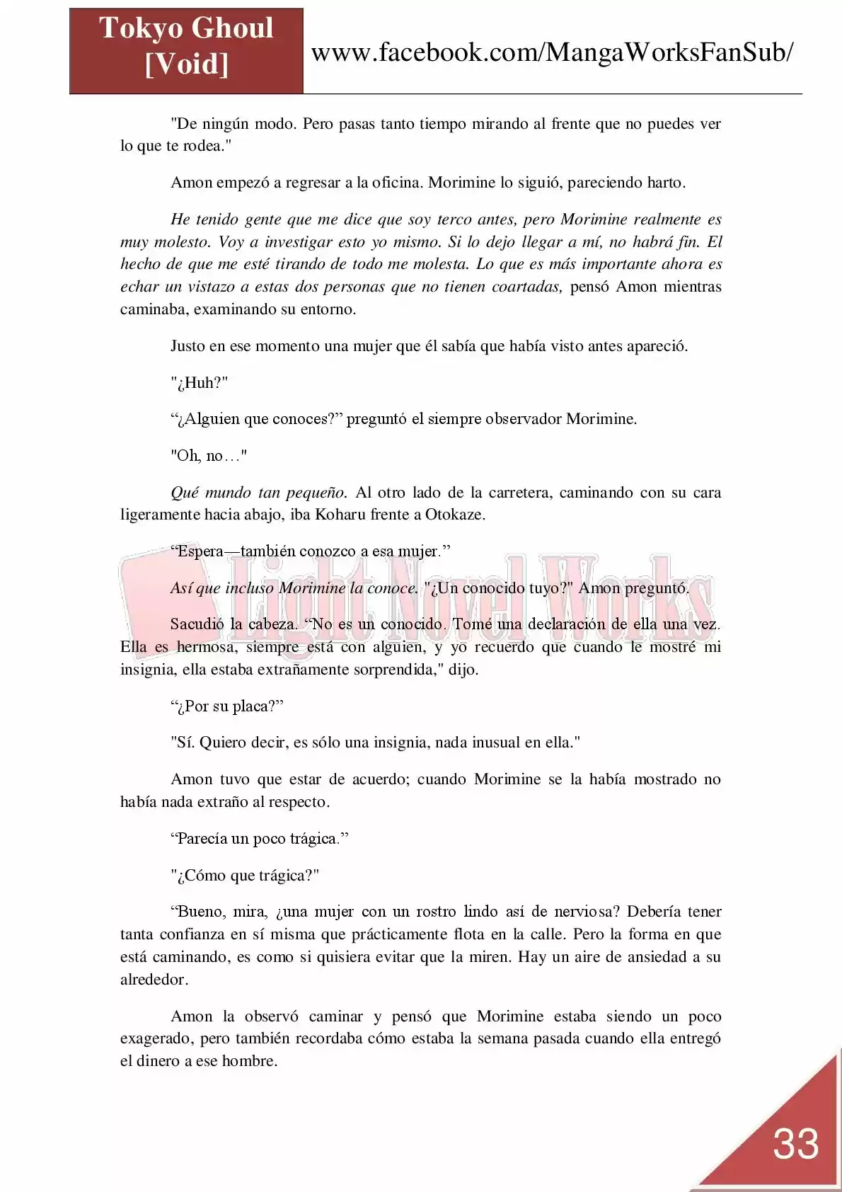 Tokyo Ghoul (Novela) (2013) - Capítulo 7 - Página 33 - LectorTMOo
