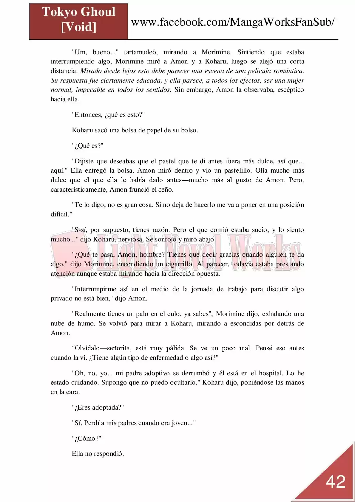 Tokyo Ghoul (Novela) (2013) - Capítulo 7 - Página 42 - LectorTMOo