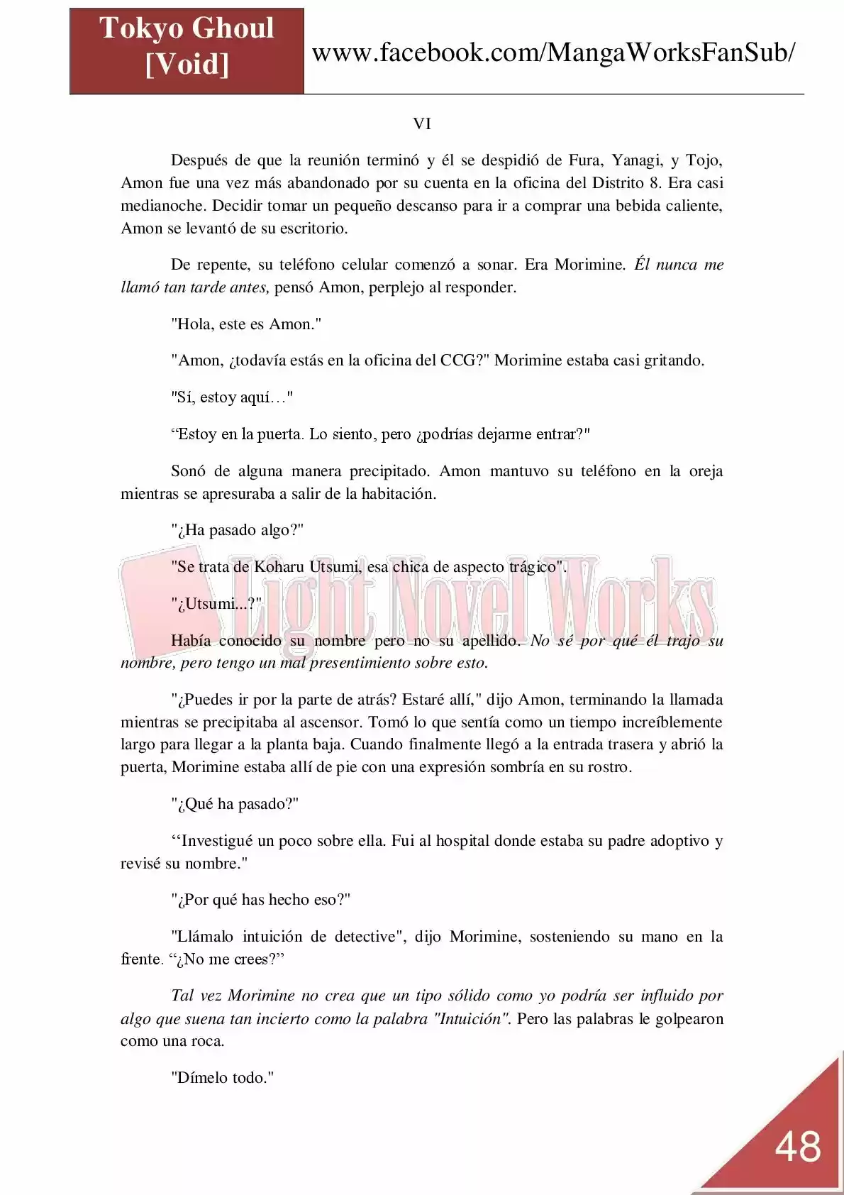 Tokyo Ghoul (Novela) (2013) - Capítulo 7 - Página 48 - LectorTMOo