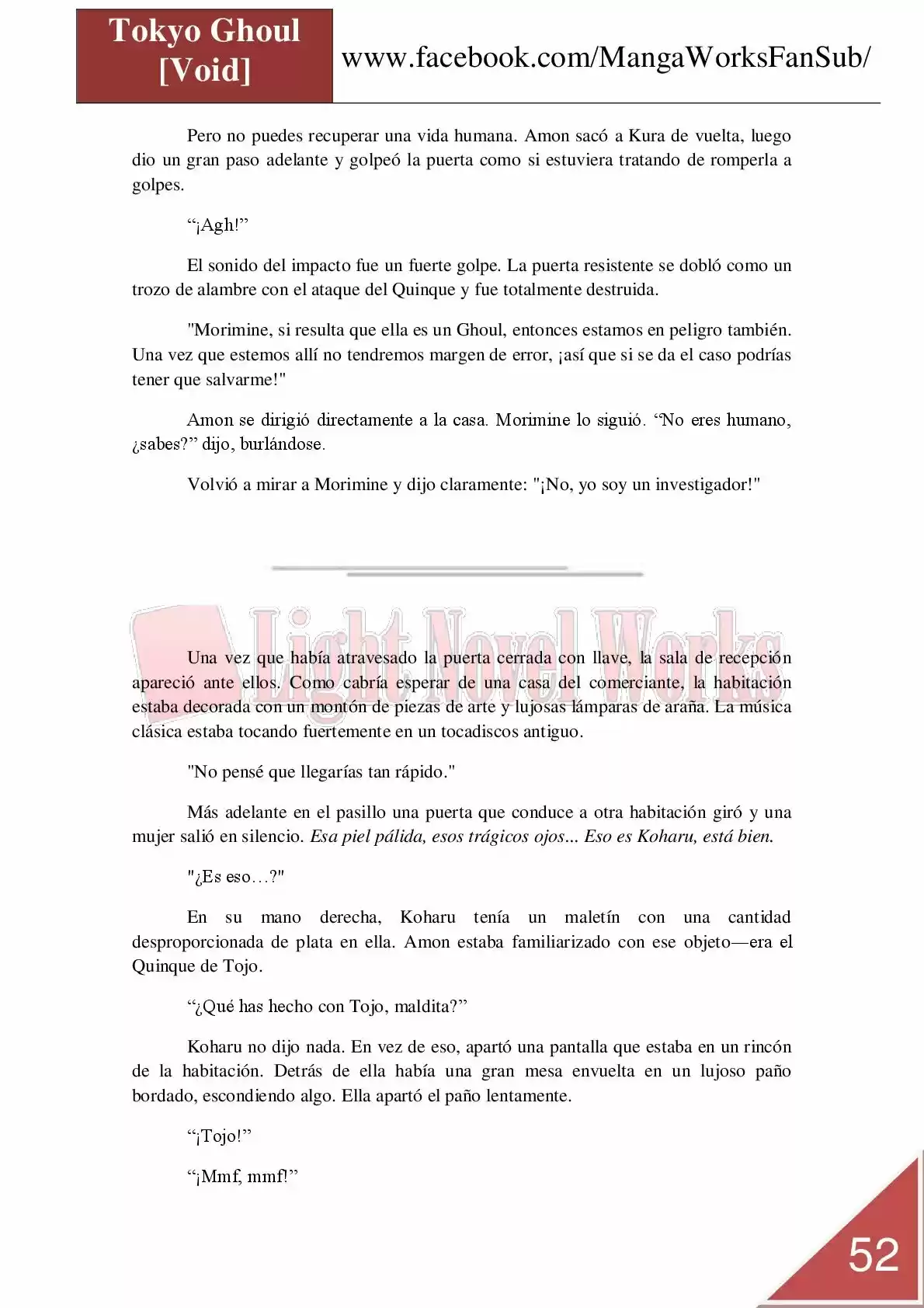 Tokyo Ghoul (Novela) (2013) - Capítulo 7 - Página 52 - LectorTMOo