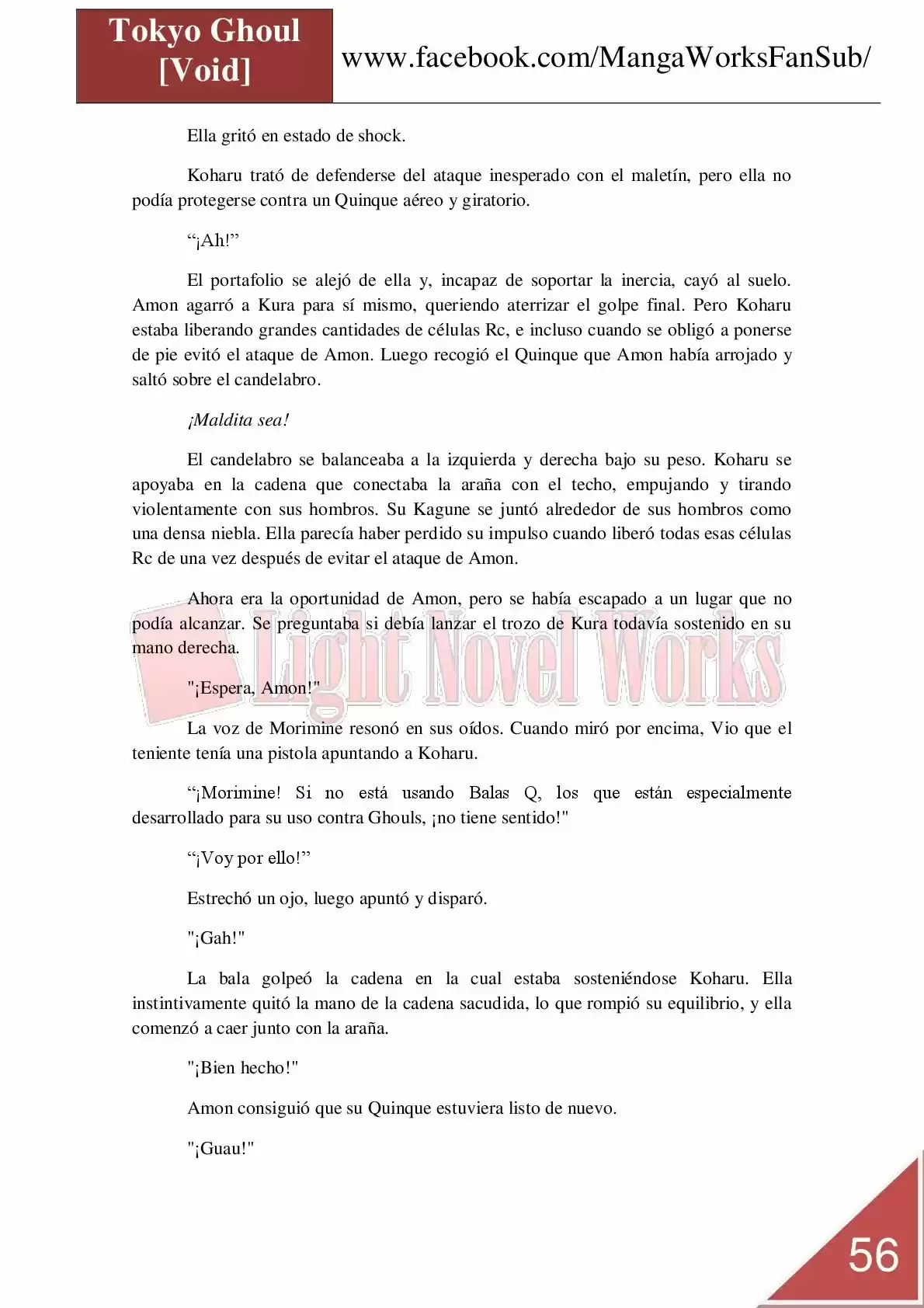 Tokyo Ghoul (Novela) (2013) - Capítulo 7 - Página 56 - LectorTMOo