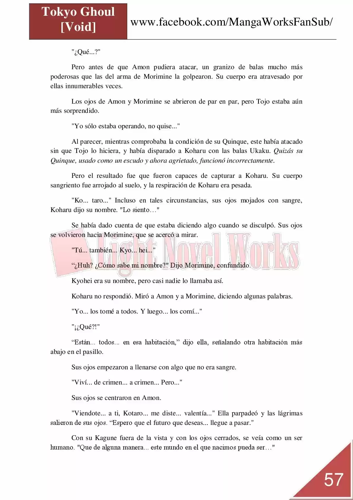 Tokyo Ghoul (Novela) (2013) - Capítulo 7 - Página 57 - LectorTMOo