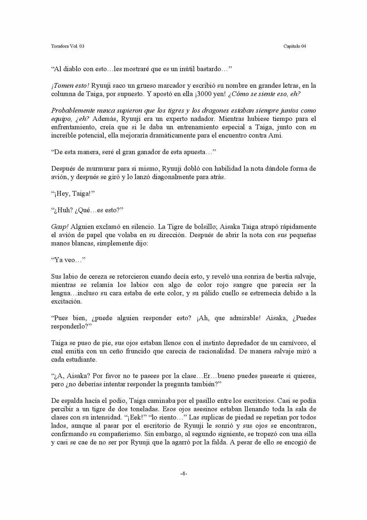 Toradora! (2006) - Capítulo 16 - Página 4 - LectorTMOo